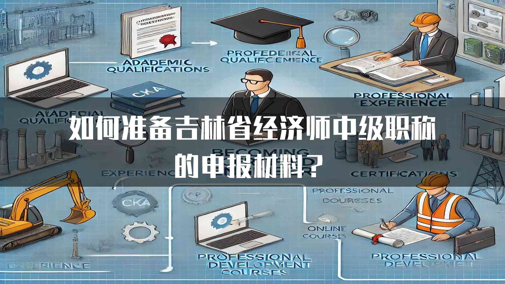 如何准备吉林省经济师中级职称的申报材料？