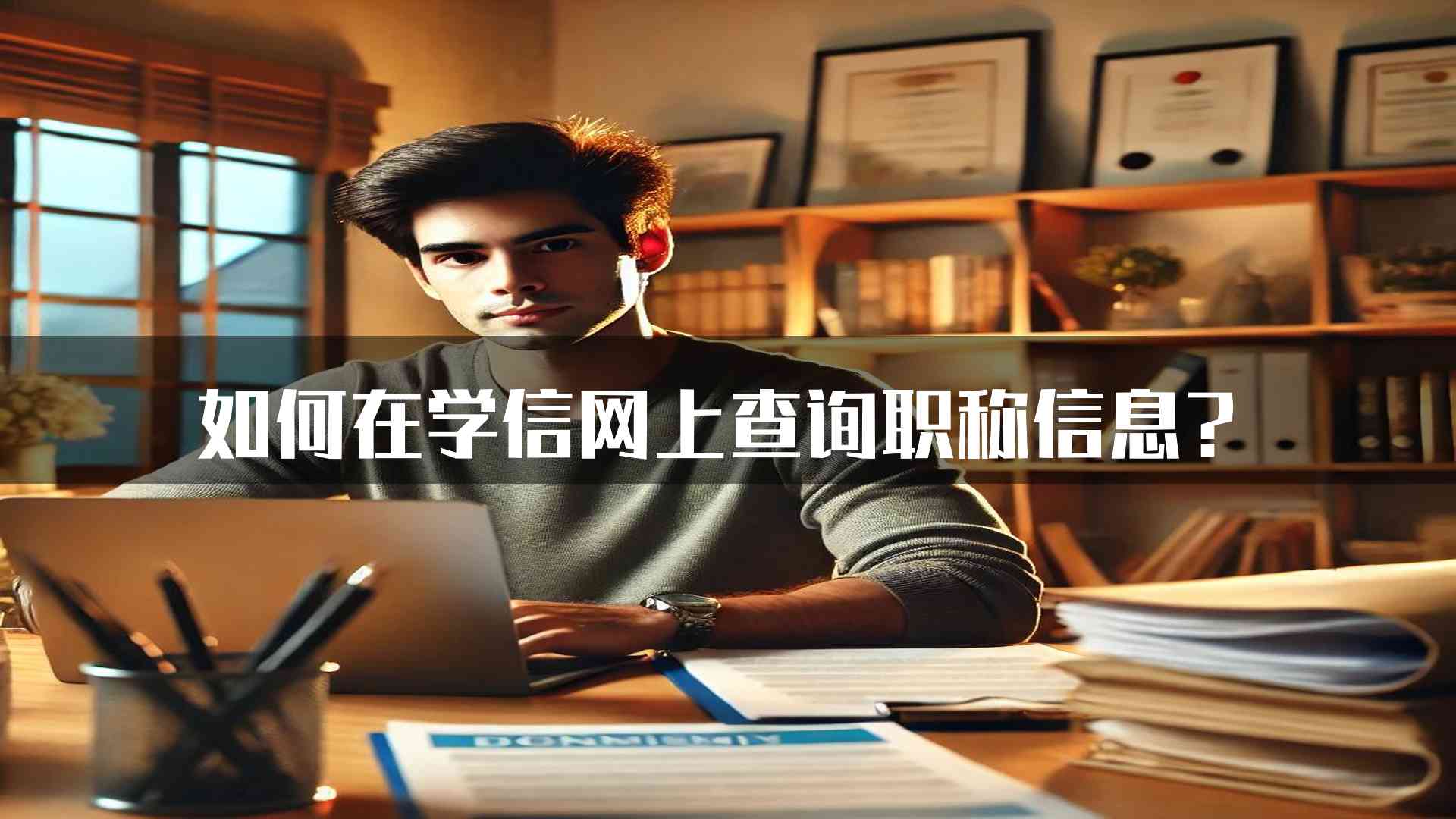 如何在学信网上查询职称信息？