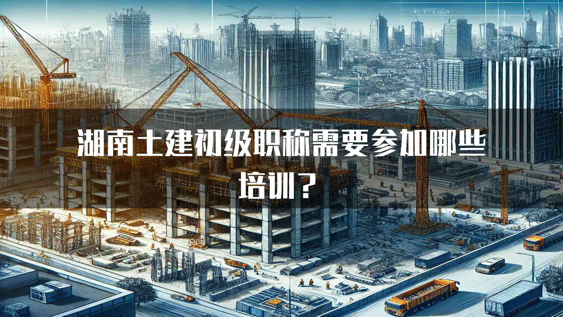 湖南土建初级职称需要参加哪些培训？