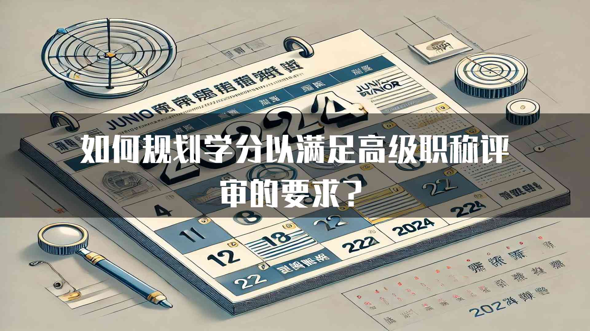 如何规划学分以满足高级职称评审的要求？