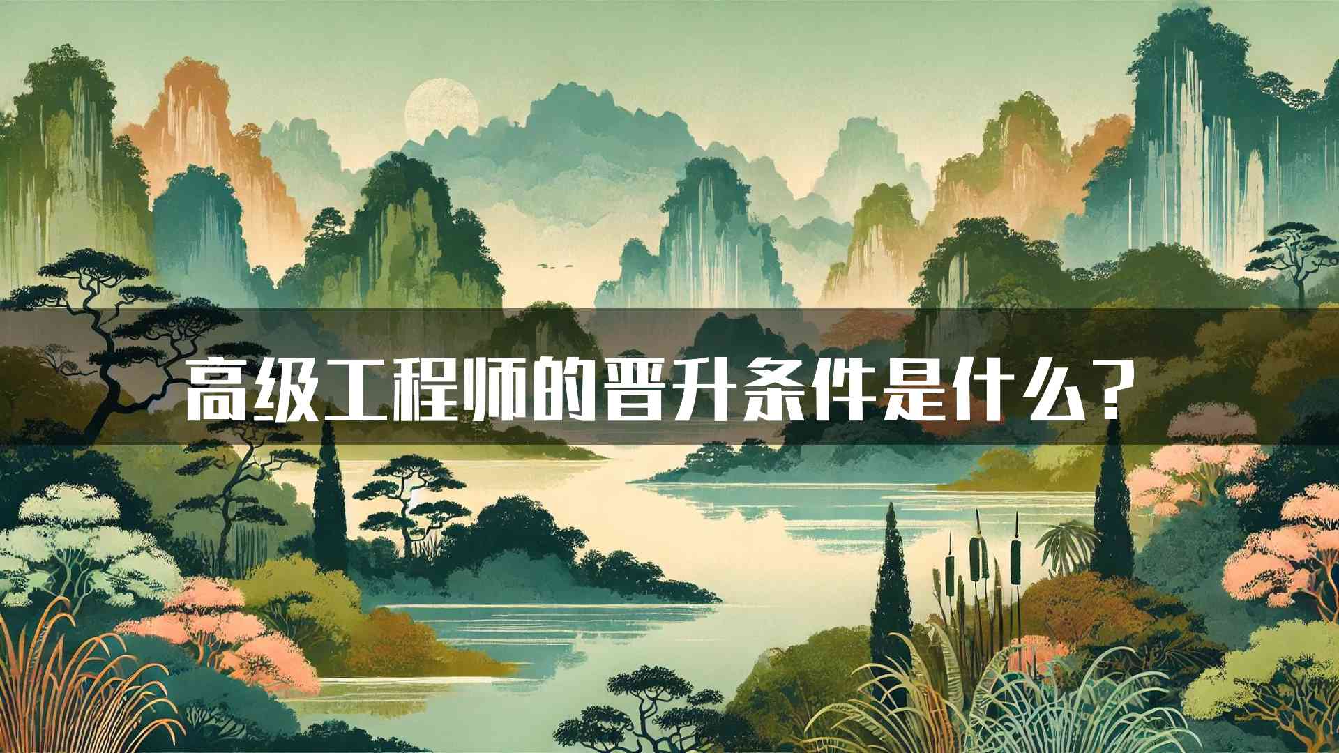 高级工程师的晋升条件是什么？