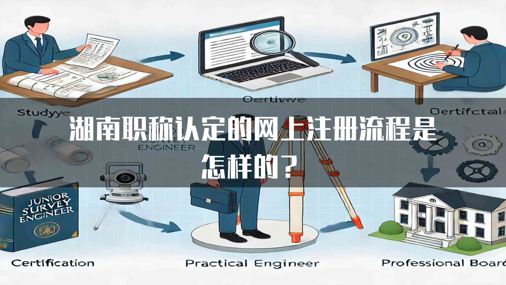 湖南职称认定的网上注册流程是怎样的？