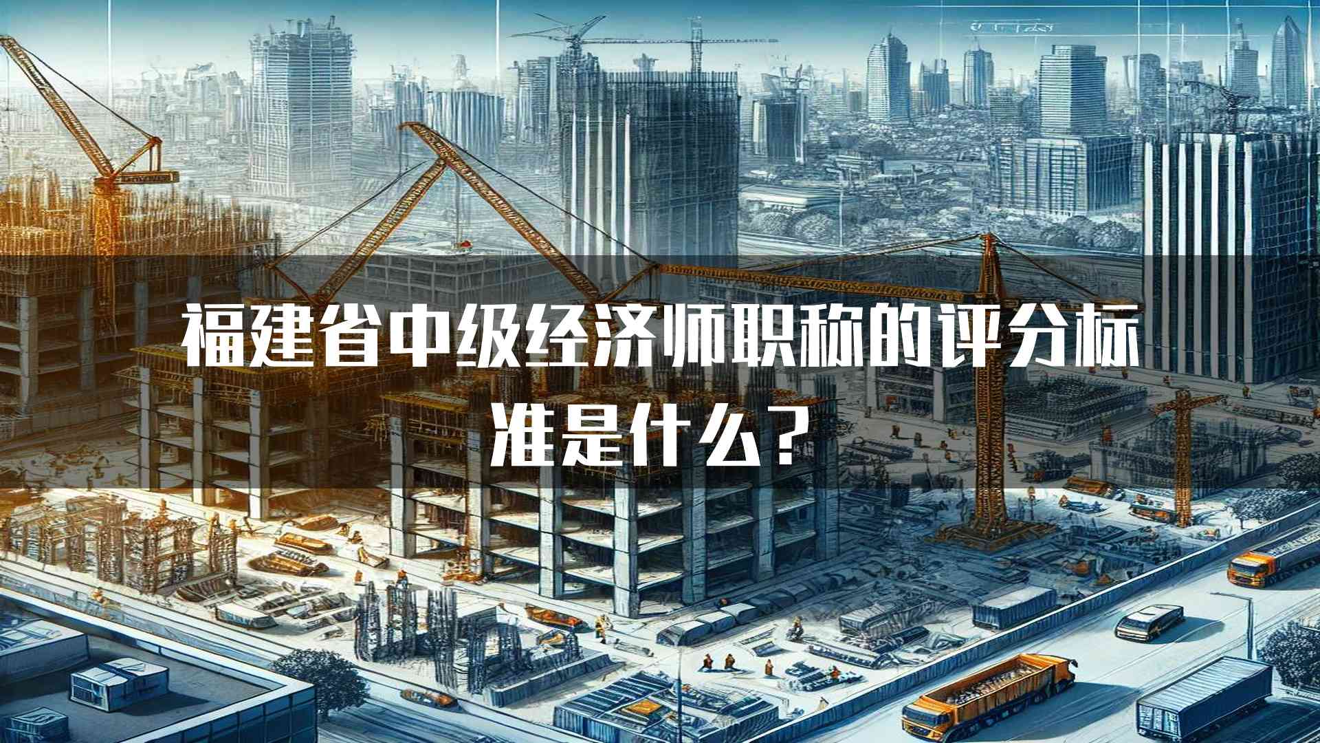 福建省中级经济师职称的评分标准是什么？