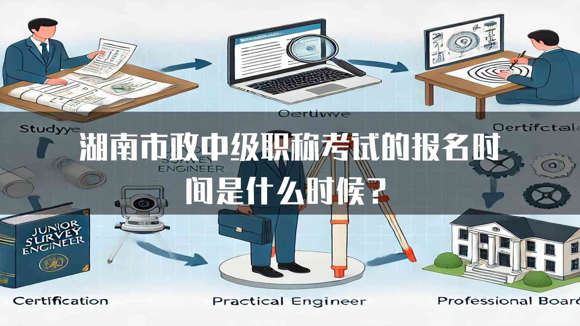 湖南市政中级职称考试的报名时间是什么时候？