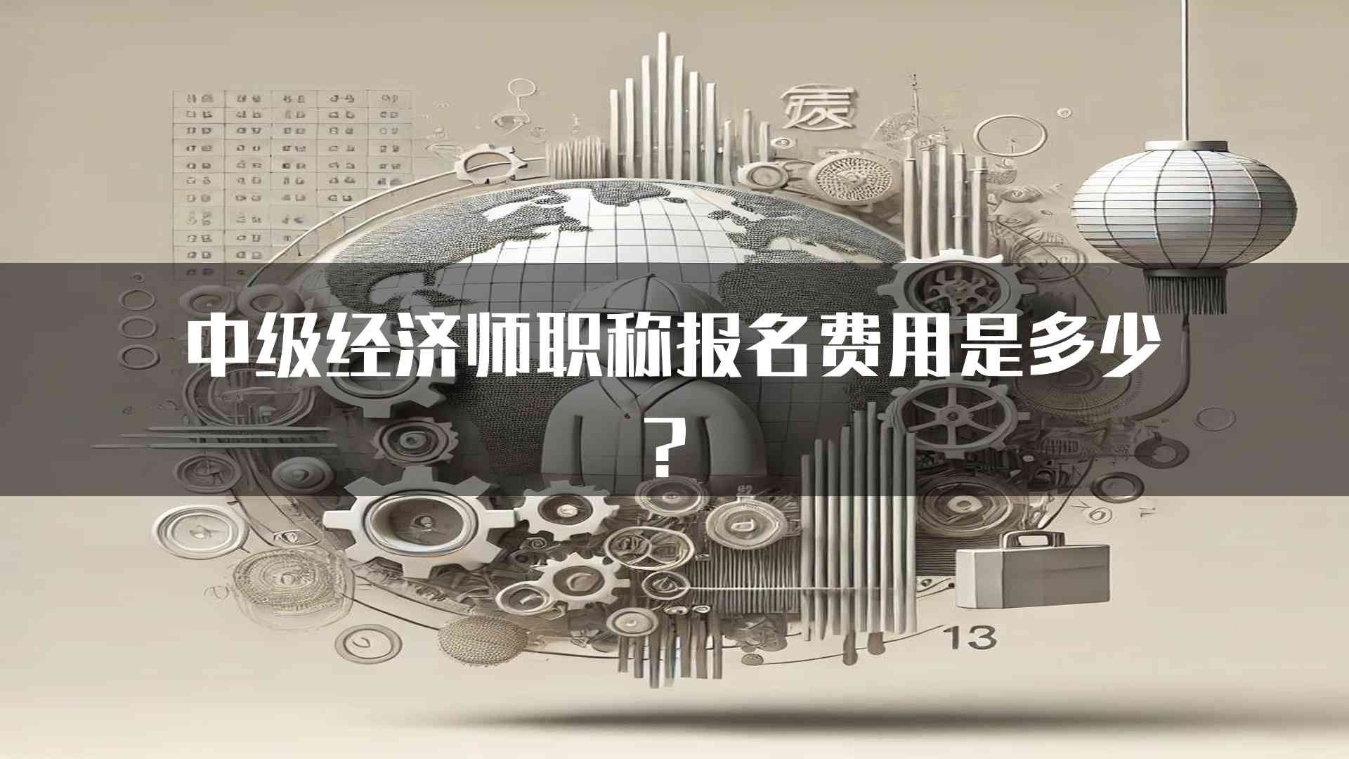 中级经济师职称报名费用是多少？