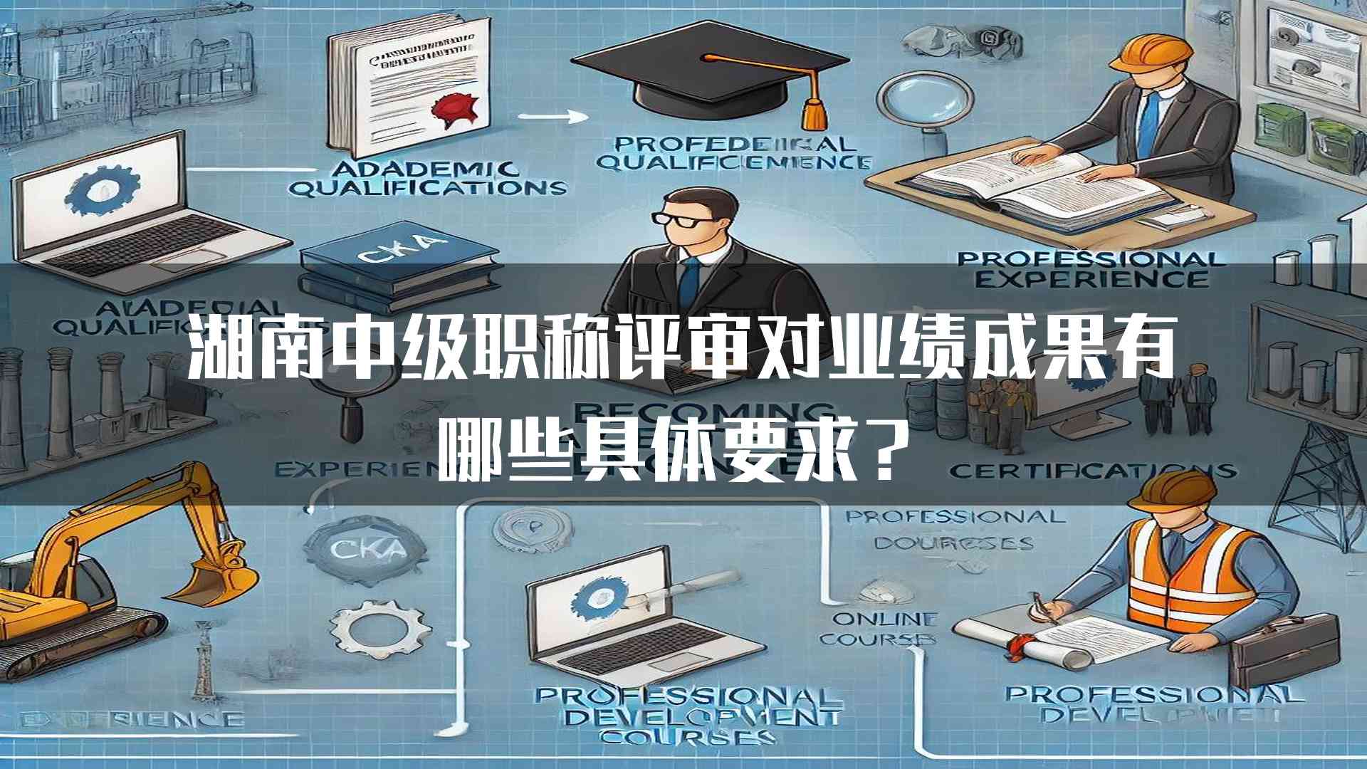 湖南中级职称评审对业绩成果有哪些具体要求？