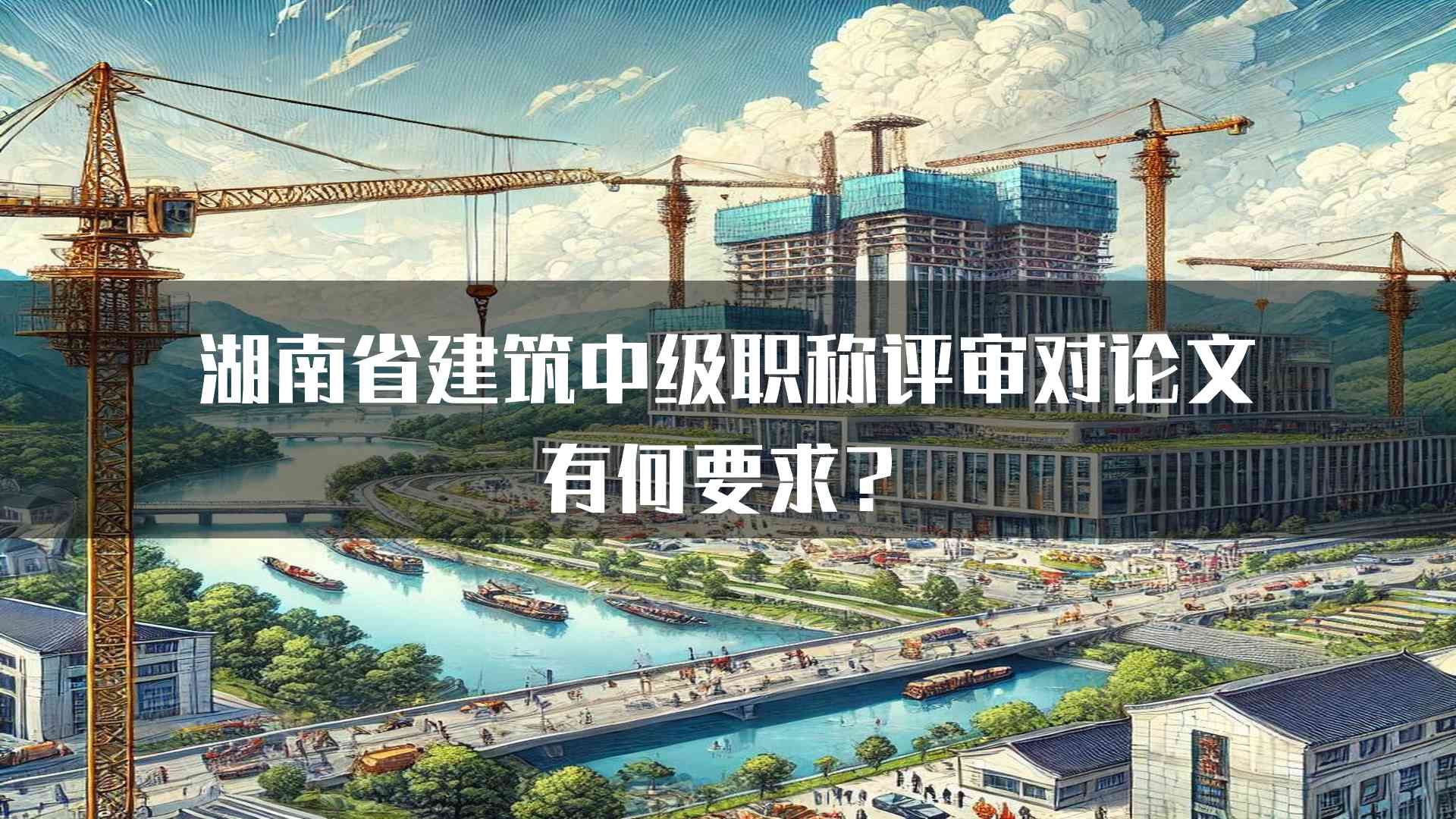 湖南省建筑中级职称评审对论文有何要求？