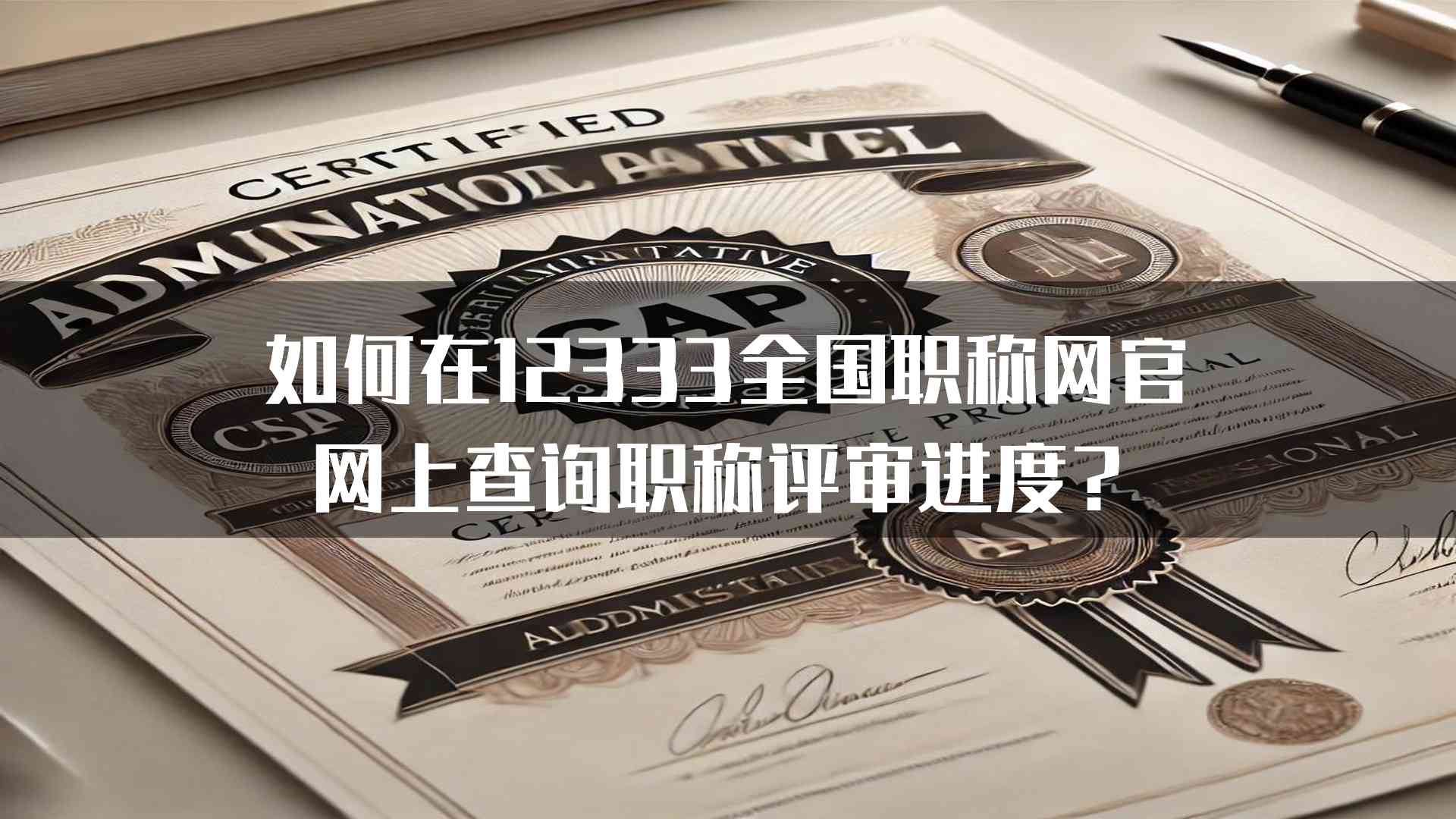 如何在12333全国职称网官网上查询职称评审进度？