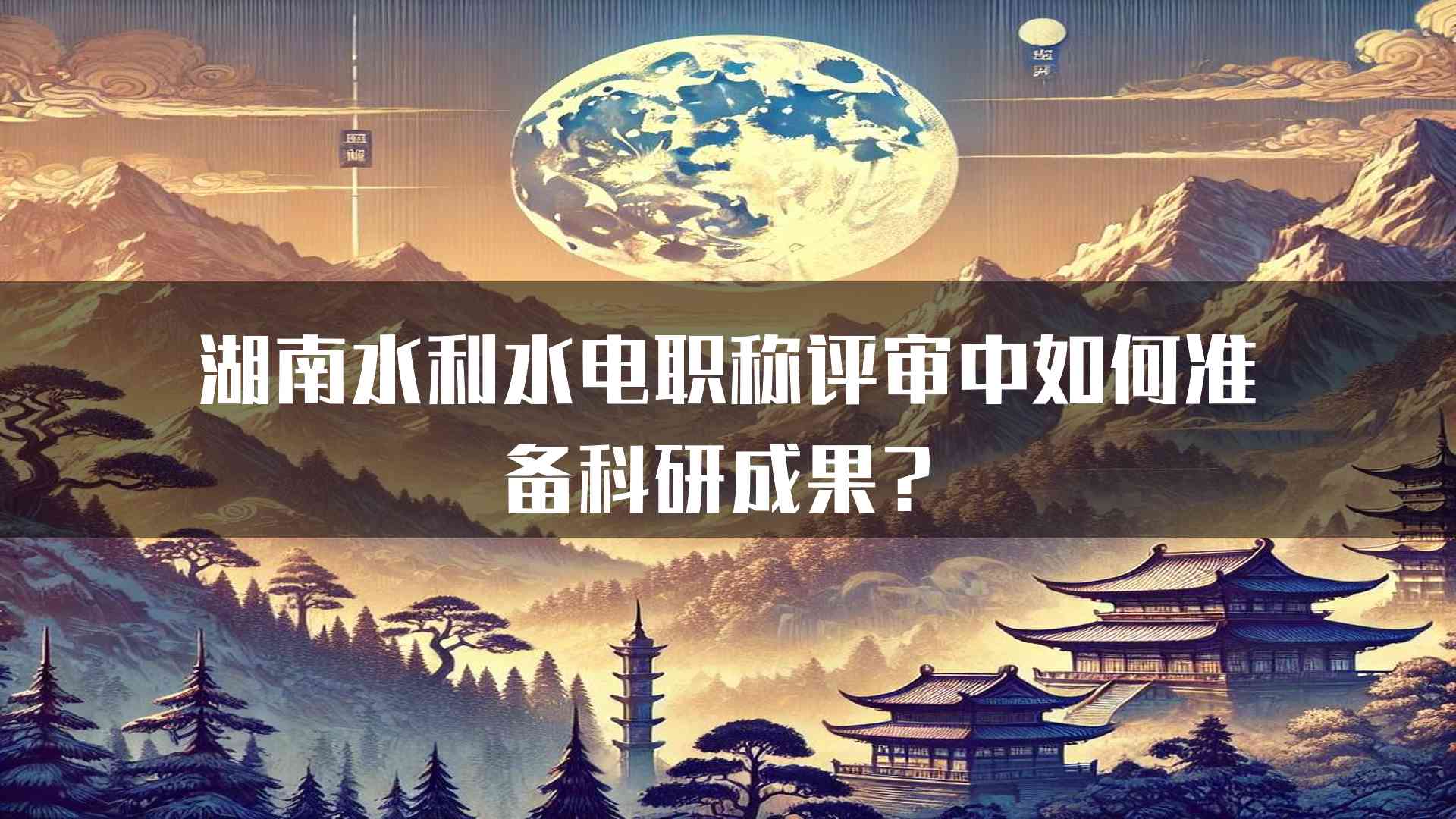 湖南水利水电职称评审中如何准备科研成果？