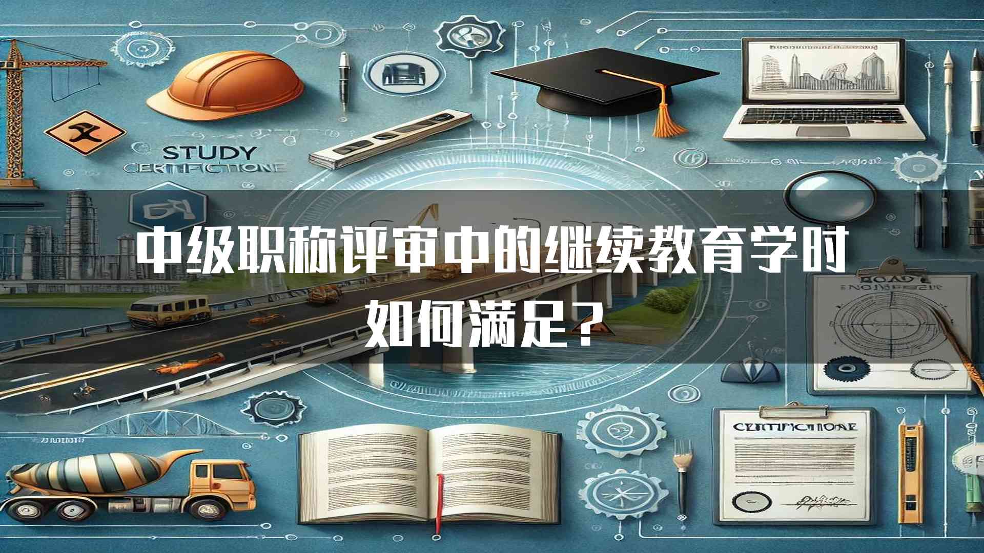 中级职称评审中的继续教育学时如何满足？