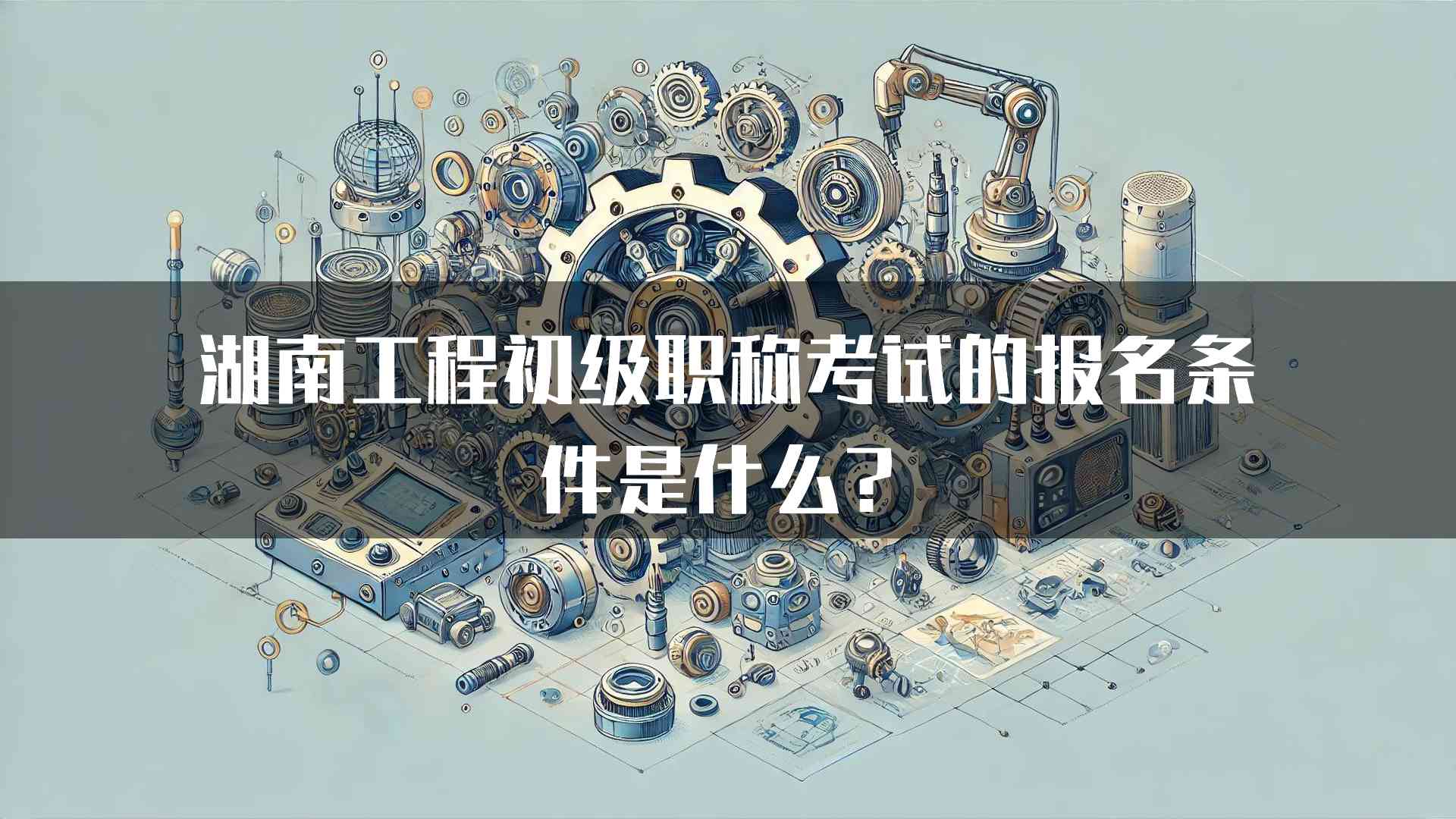 湖南工程初级职称考试的报名条件是什么？