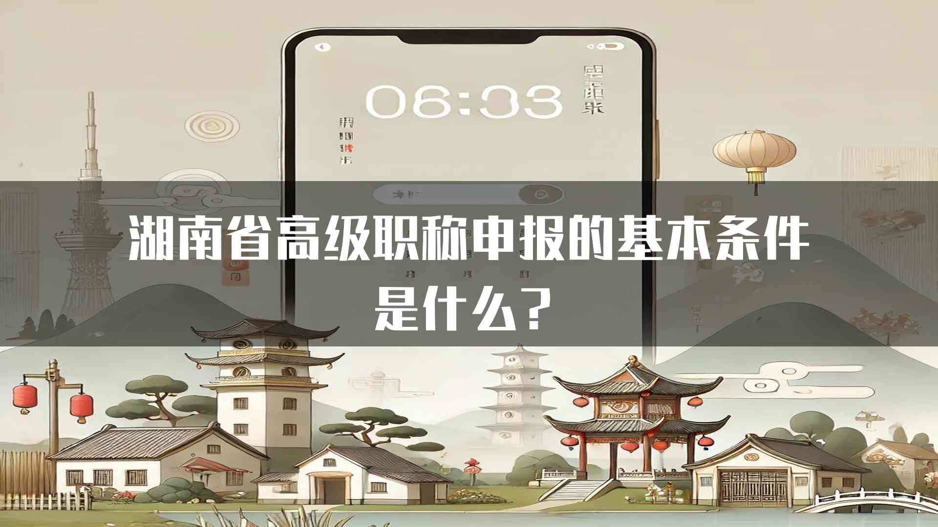 湖南省高级职称申报的基本条件是什么？