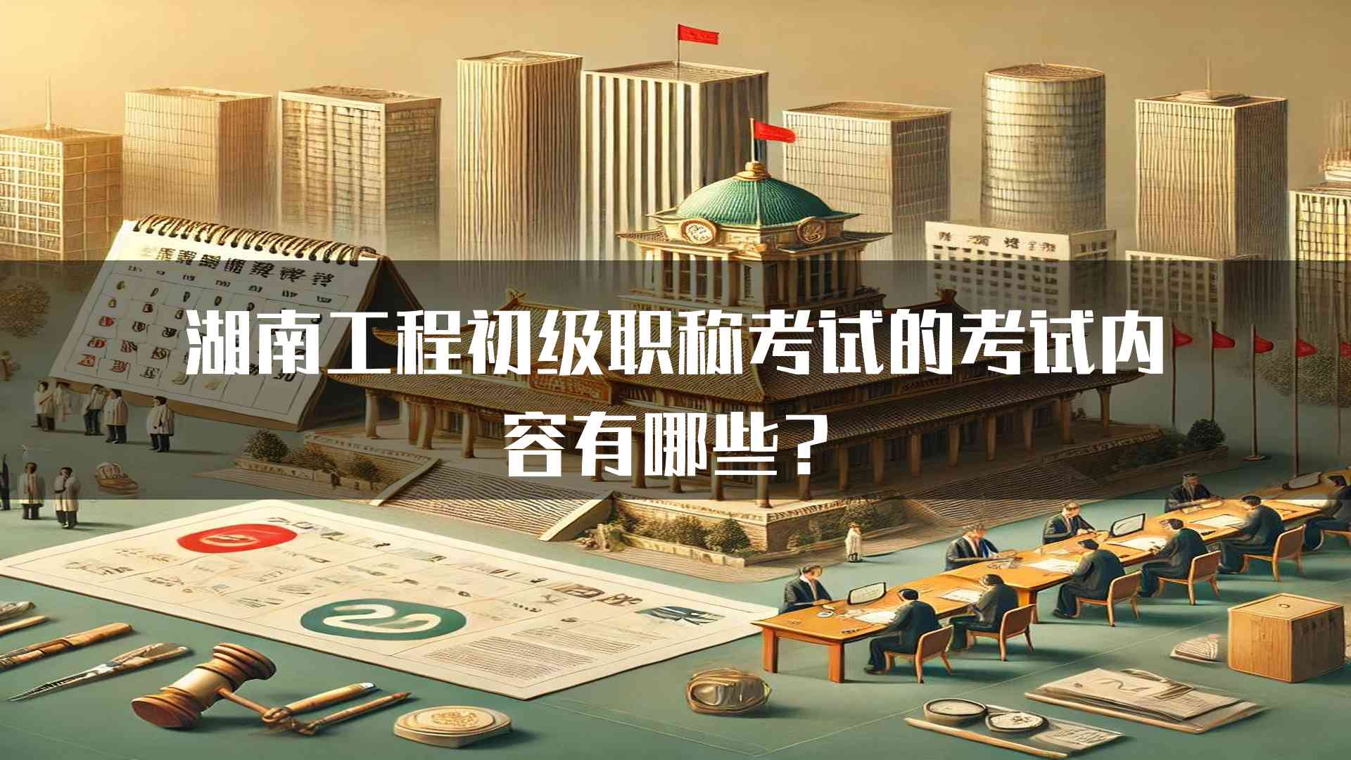 湖南工程初级职称考试的考试内容有哪些？