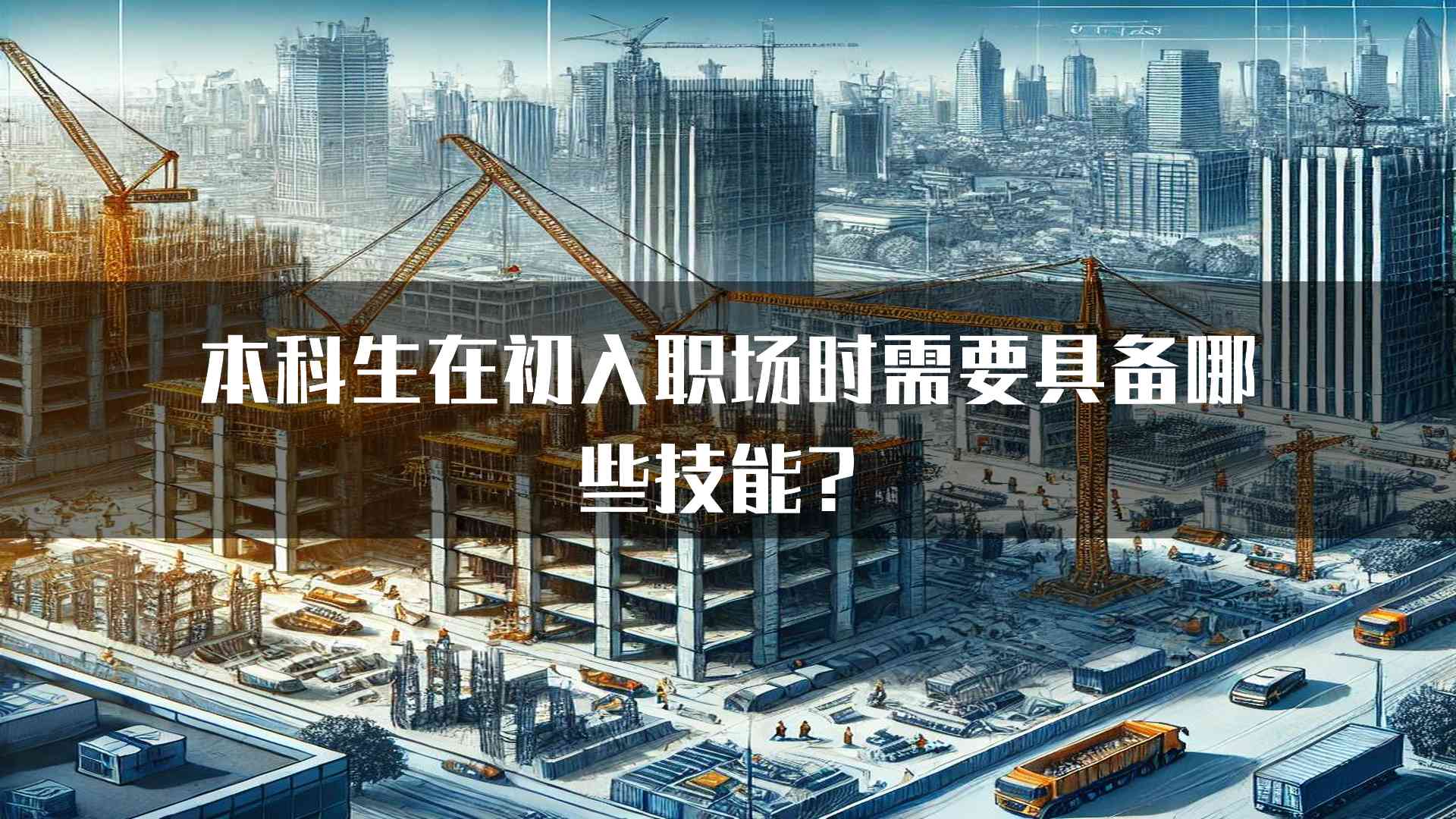 本科生在初入职场时需要具备哪些技能？