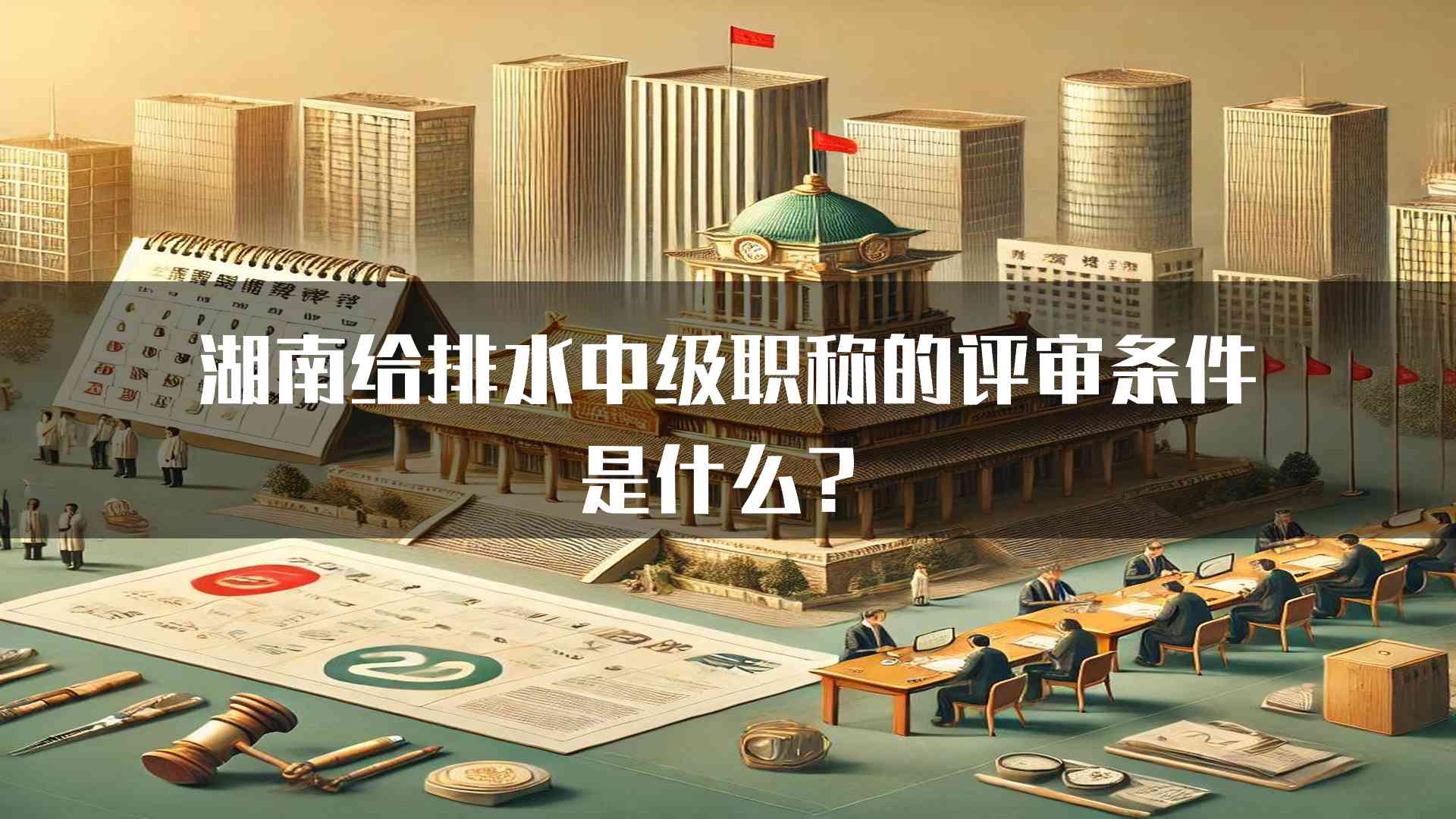 湖南给排水中级职称的评审条件是什么？