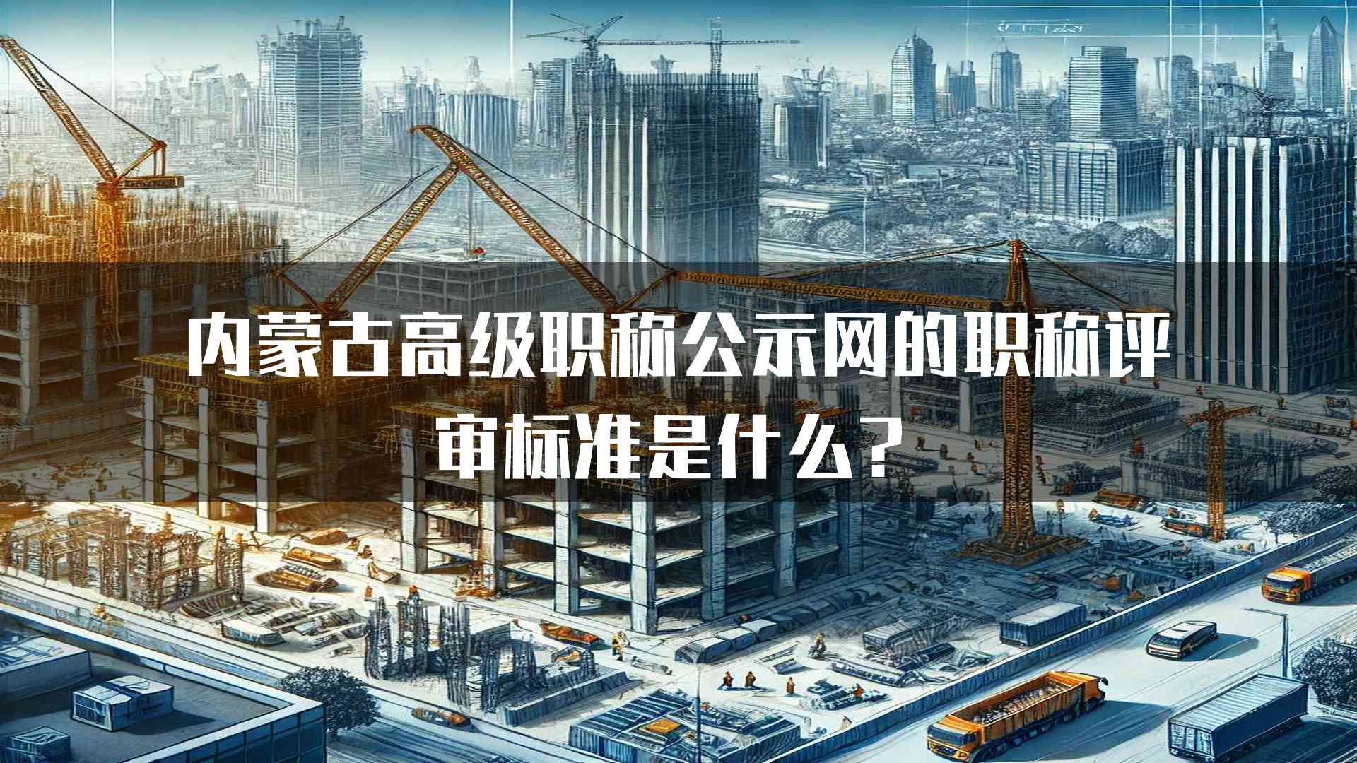 内蒙古高级职称公示网的职称评审标准是什么？