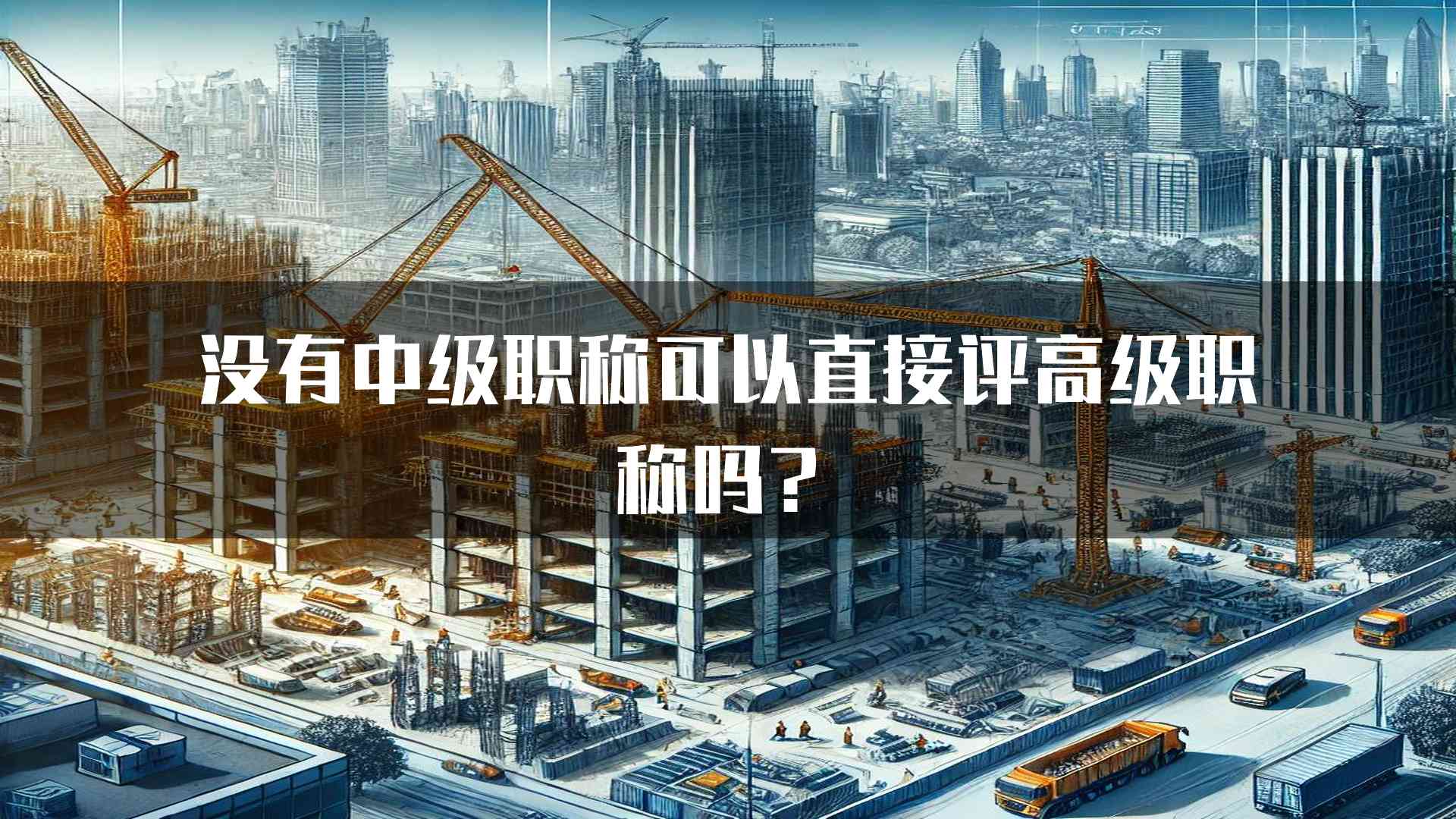 没有中级职称可以直接评高级职称吗？