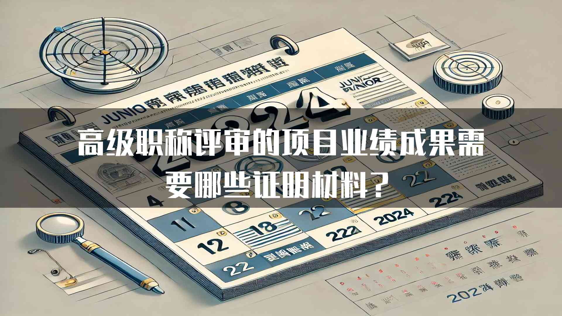 高级职称评审的项目业绩成果需要哪些证明材料？