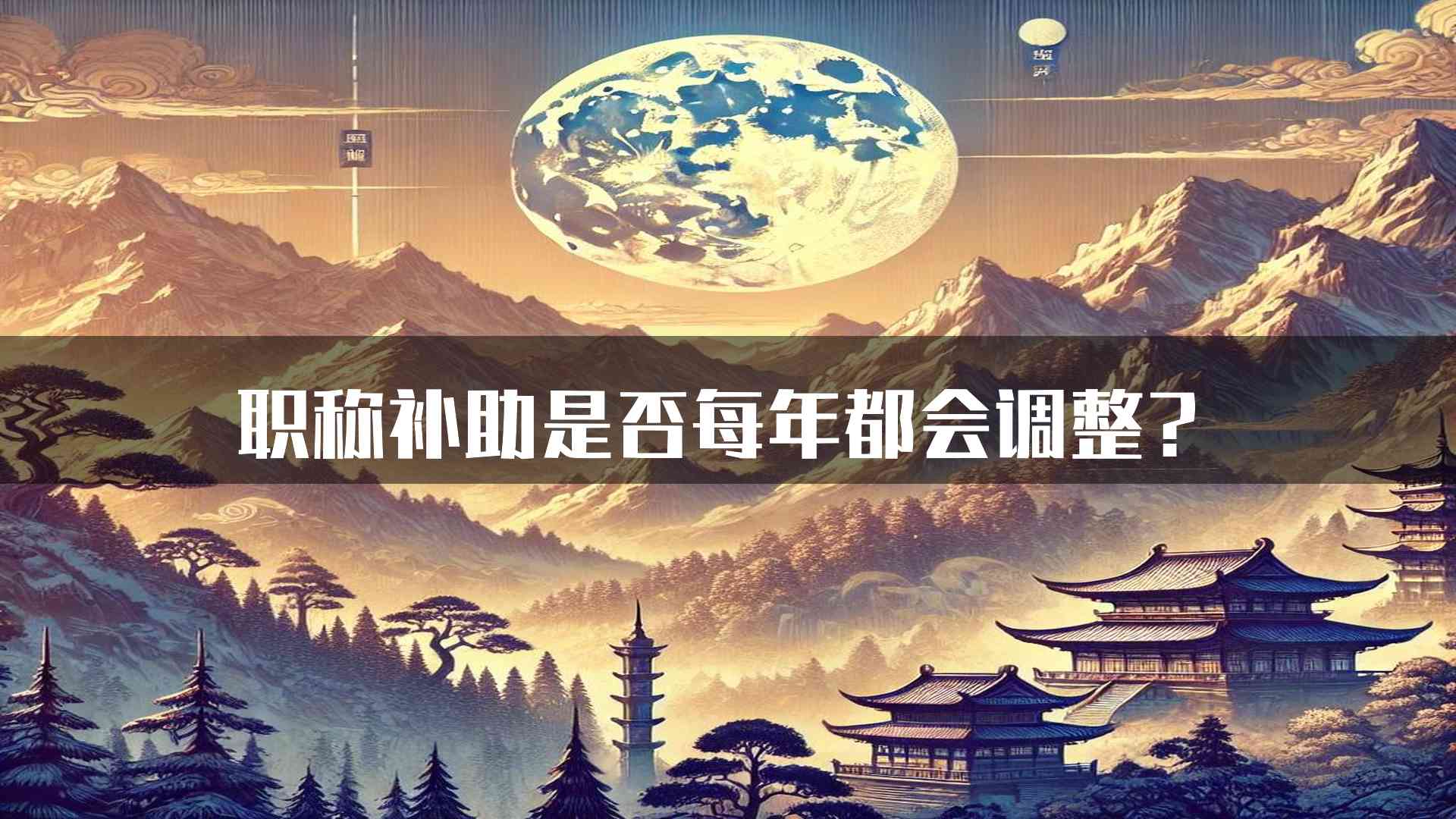 职称补助是否每年都会调整？