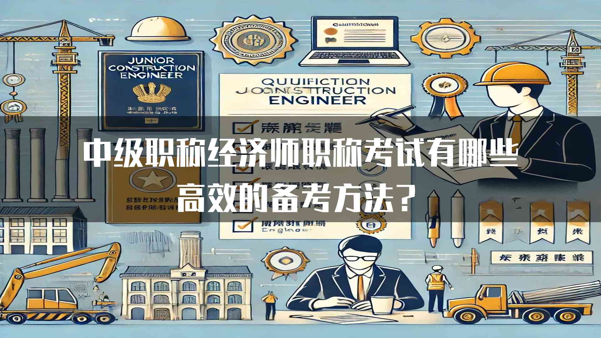 中级职称经济师职称考试有哪些高效的备考方法？