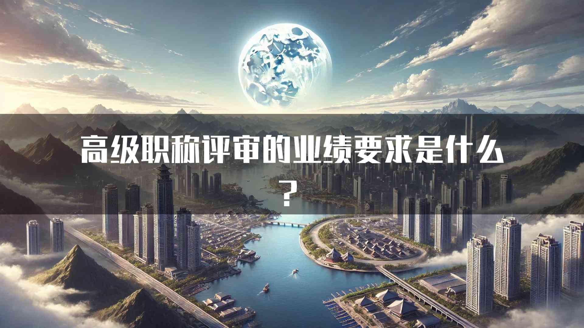 高级职称评审的业绩要求是什么？