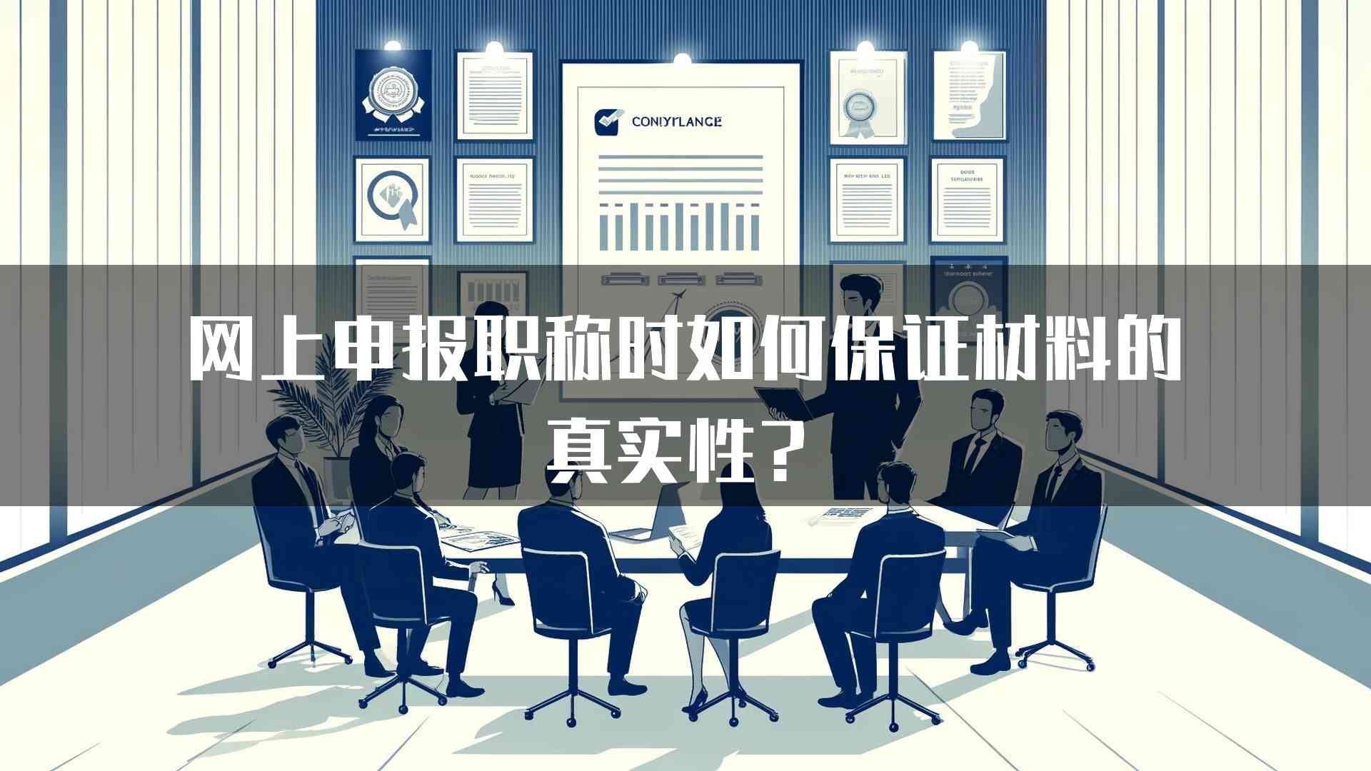 网上申报职称时如何保证材料的真实性？