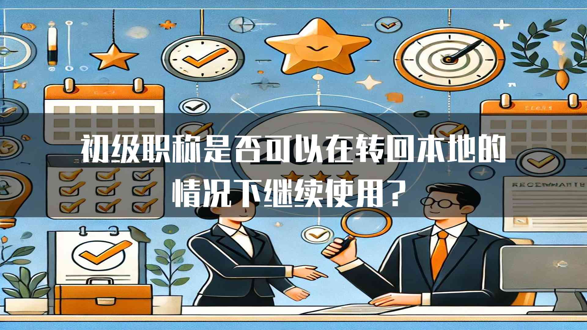 初级职称是否可以在转回本地的情况下继续使用？