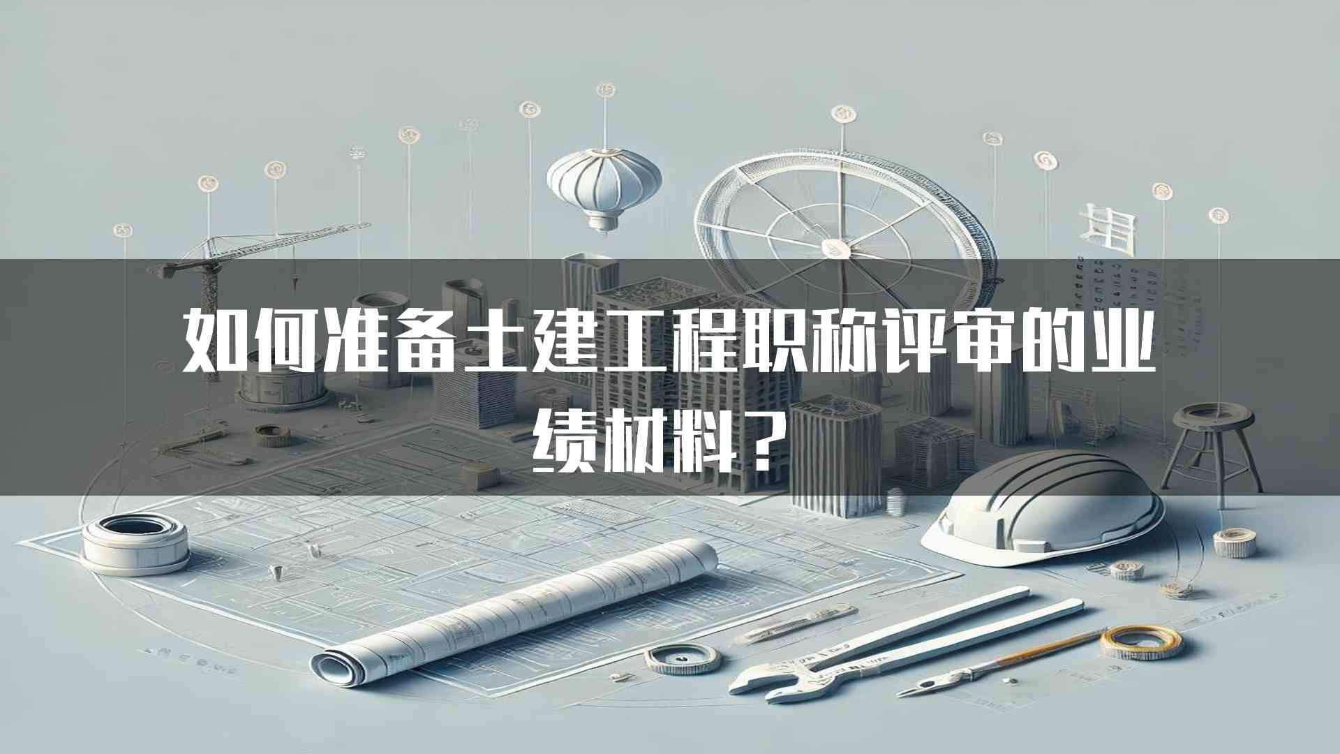 如何准备土建工程职称评审的业绩材料？