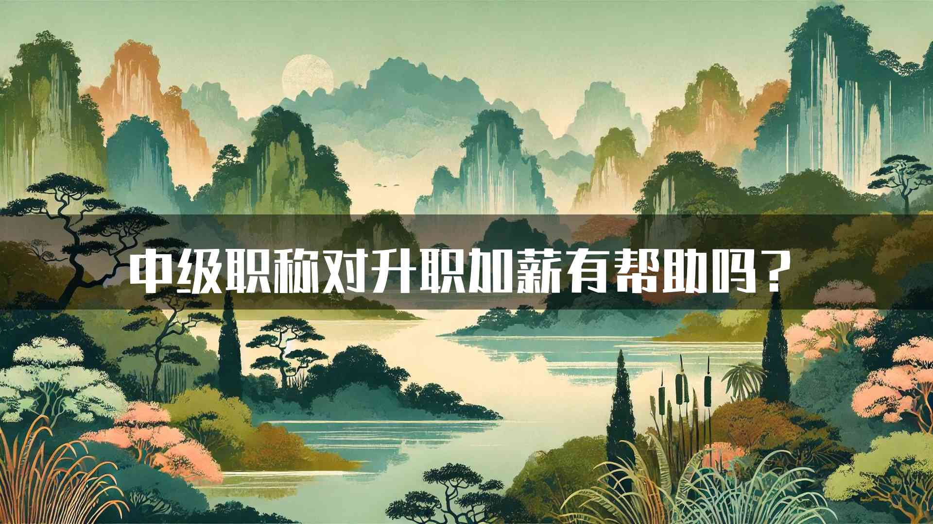 中级职称对升职加薪有帮助吗？