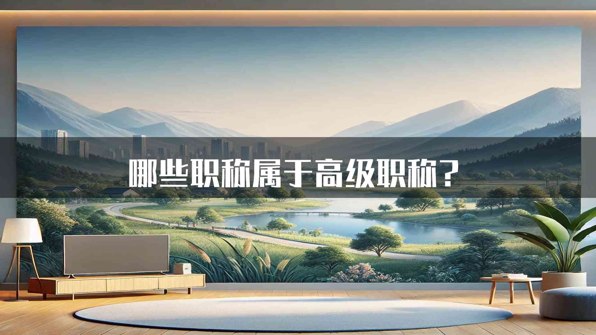 哪些职称属于高级职称？