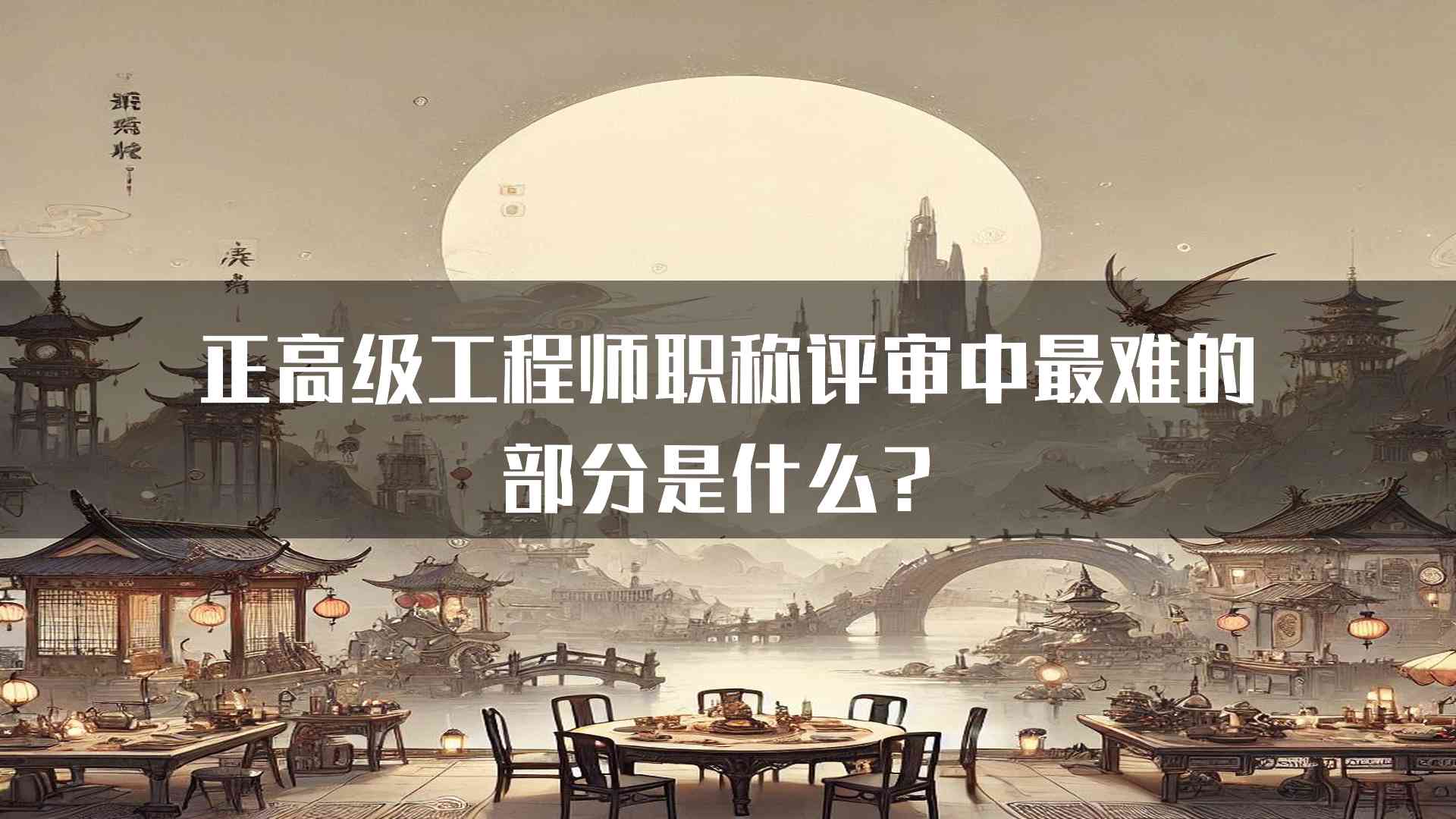 正高级工程师职称评审中最难的部分是什么？