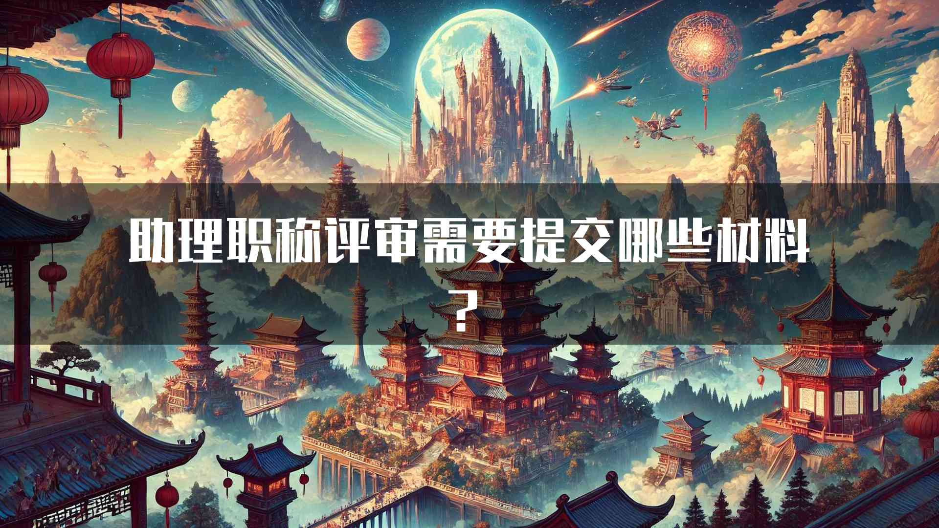 助理职称评审需要提交哪些材料？