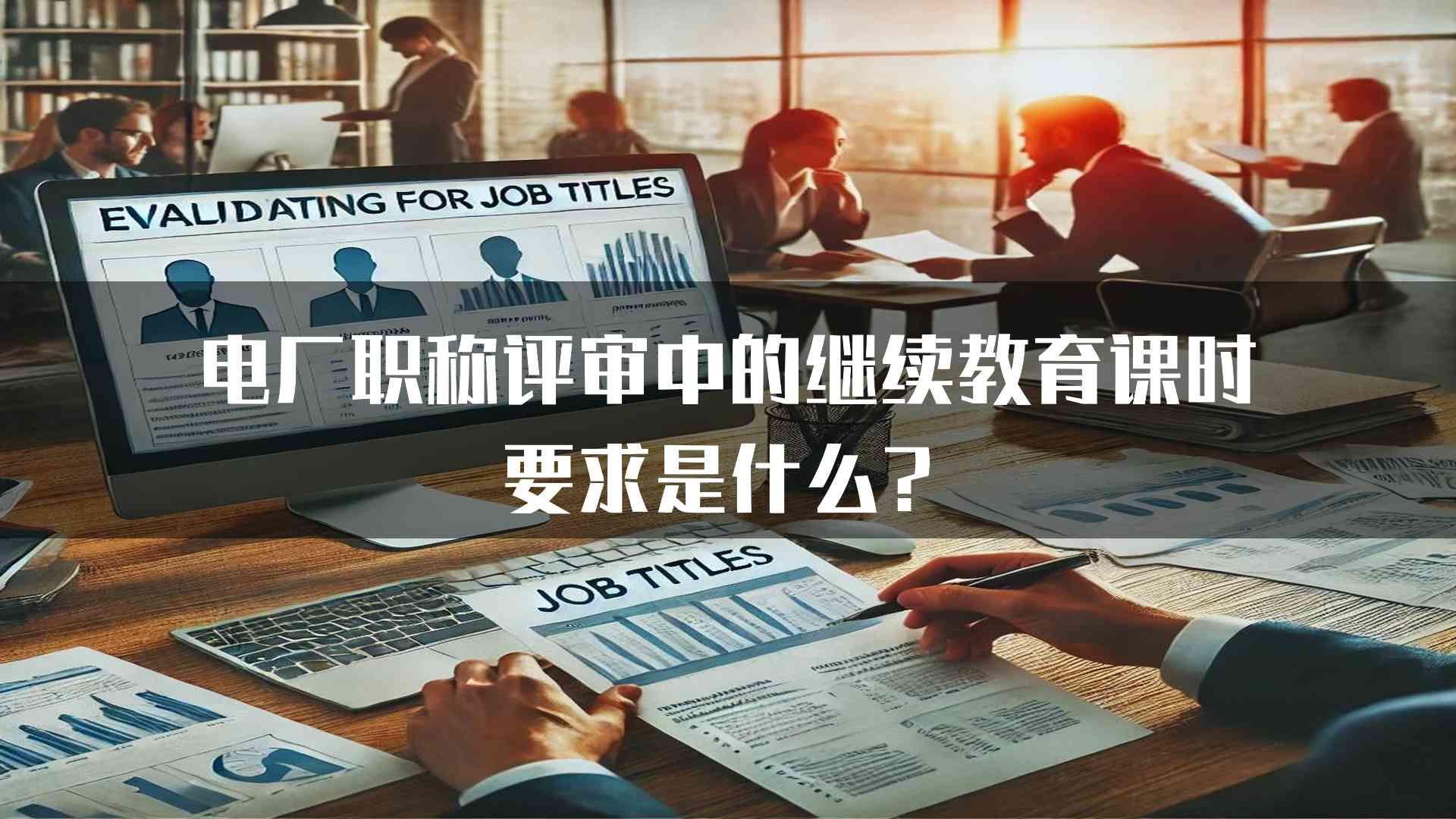 电厂职称评审中的继续教育课时要求是什么？