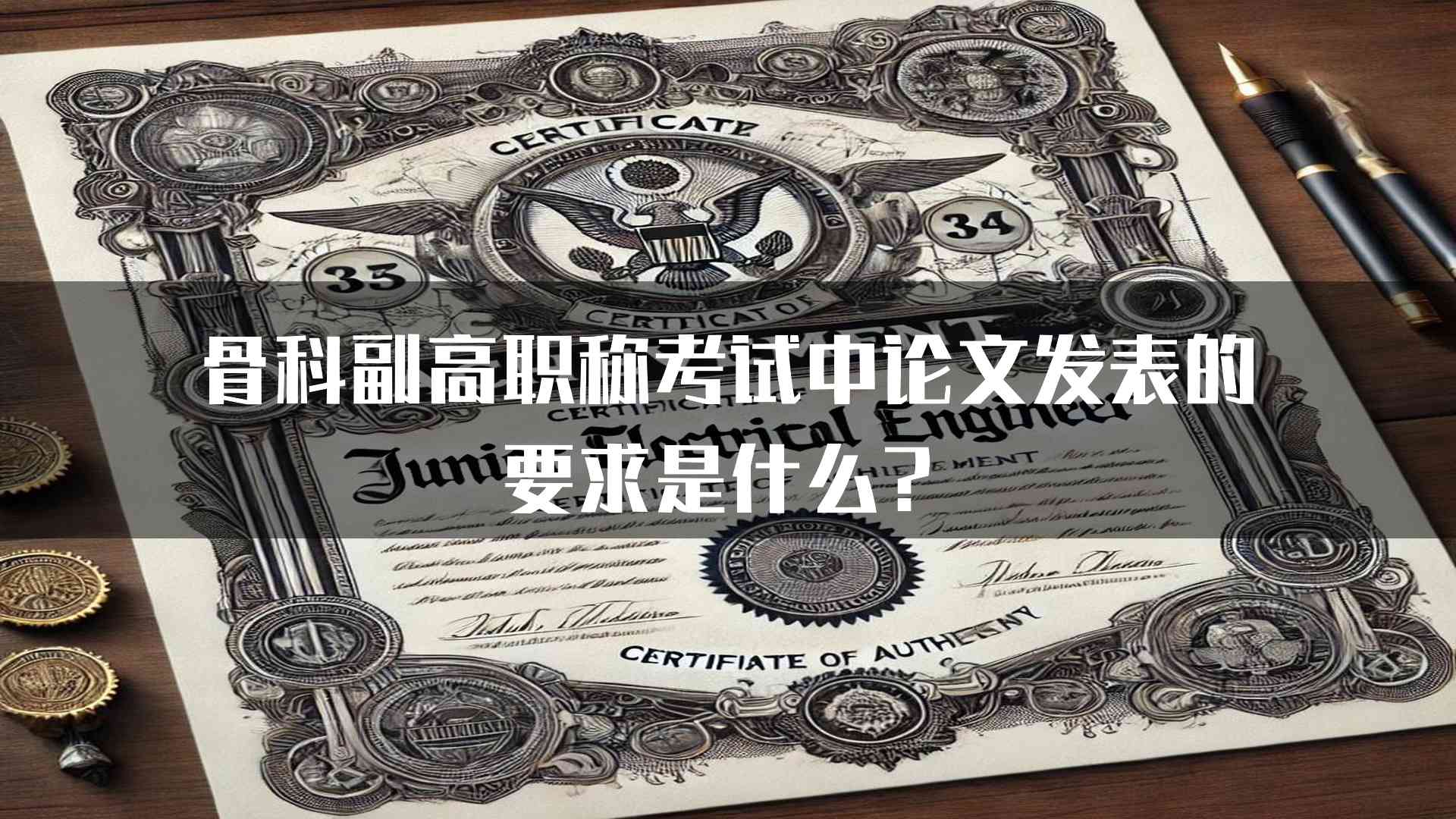 骨科副高职称考试中论文发表的要求是什么？