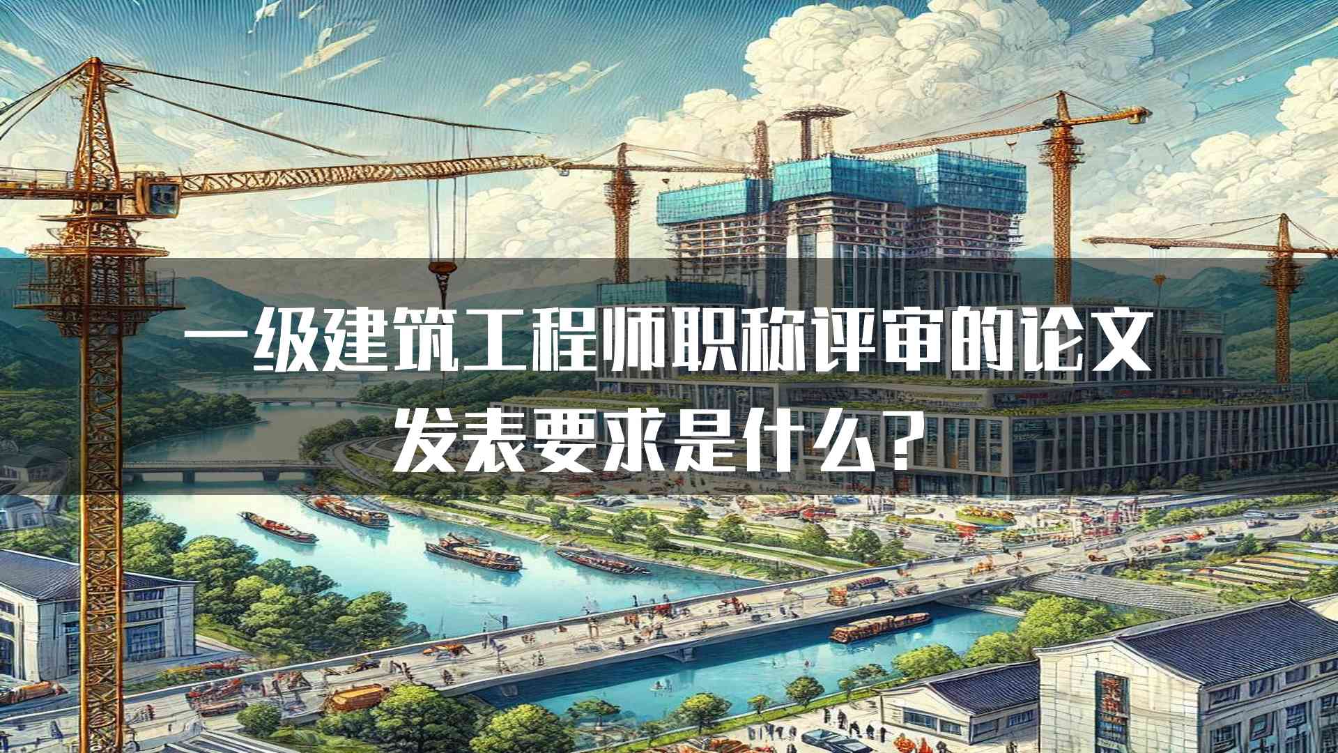 一级建筑工程师职称评审的论文发表要求是什么？