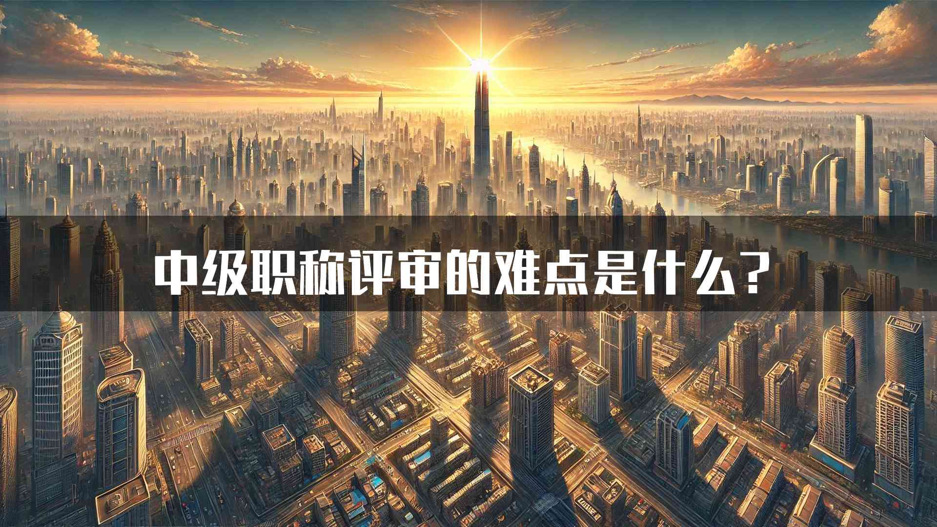 中级职称评审的难点是什么？