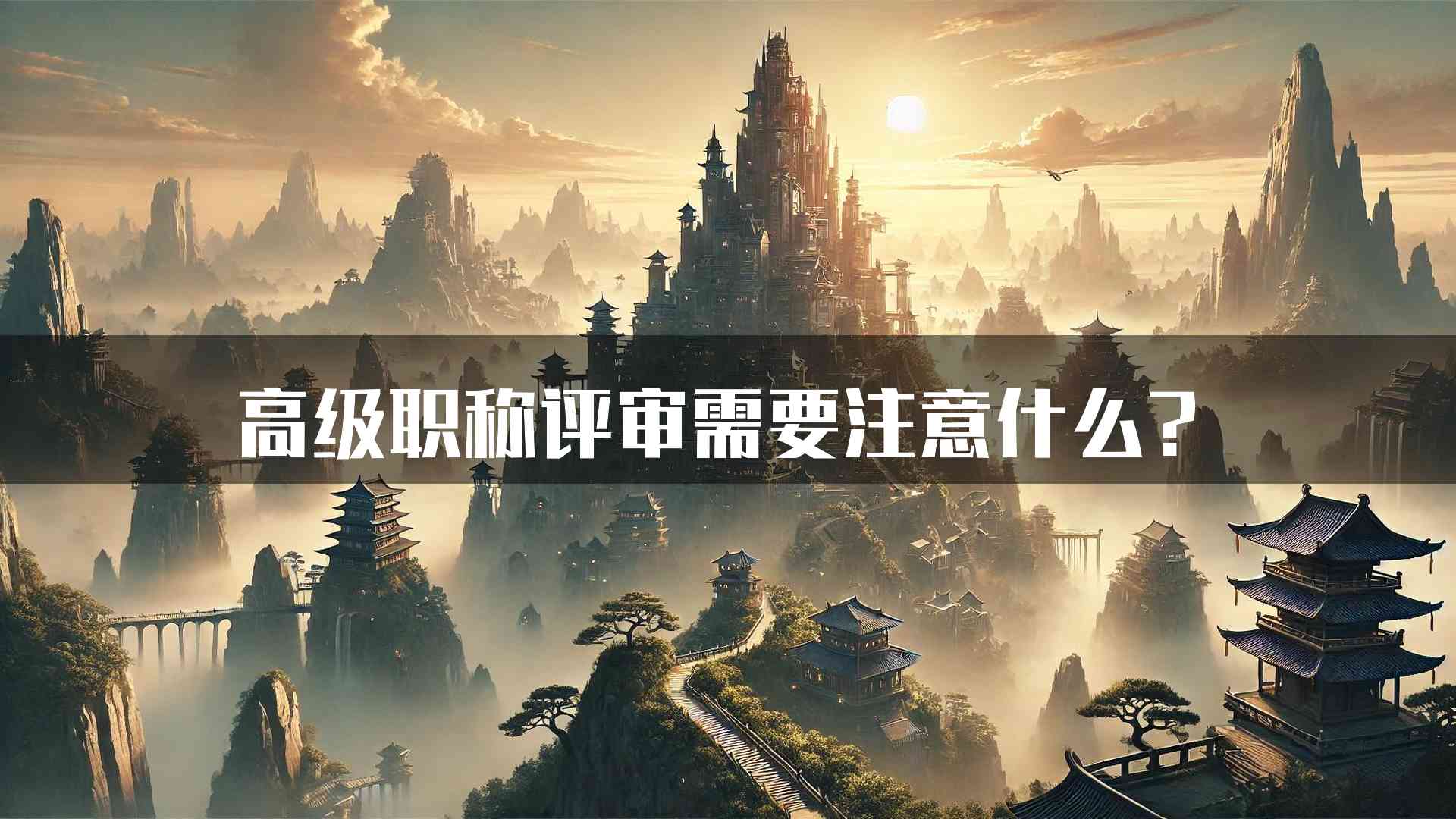 高级职称评审需要注意什么？