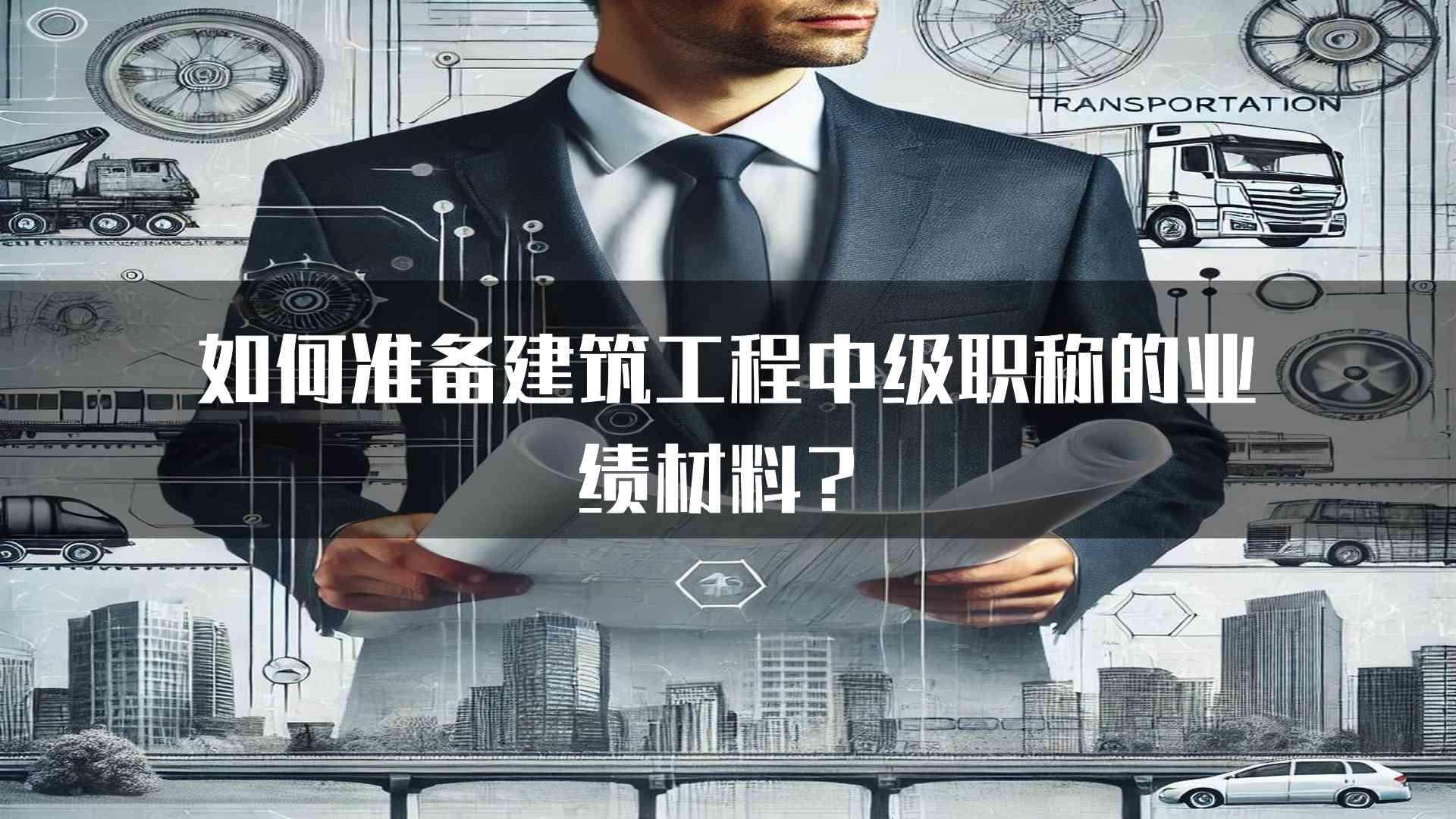 如何准备建筑工程中级职称的业绩材料？