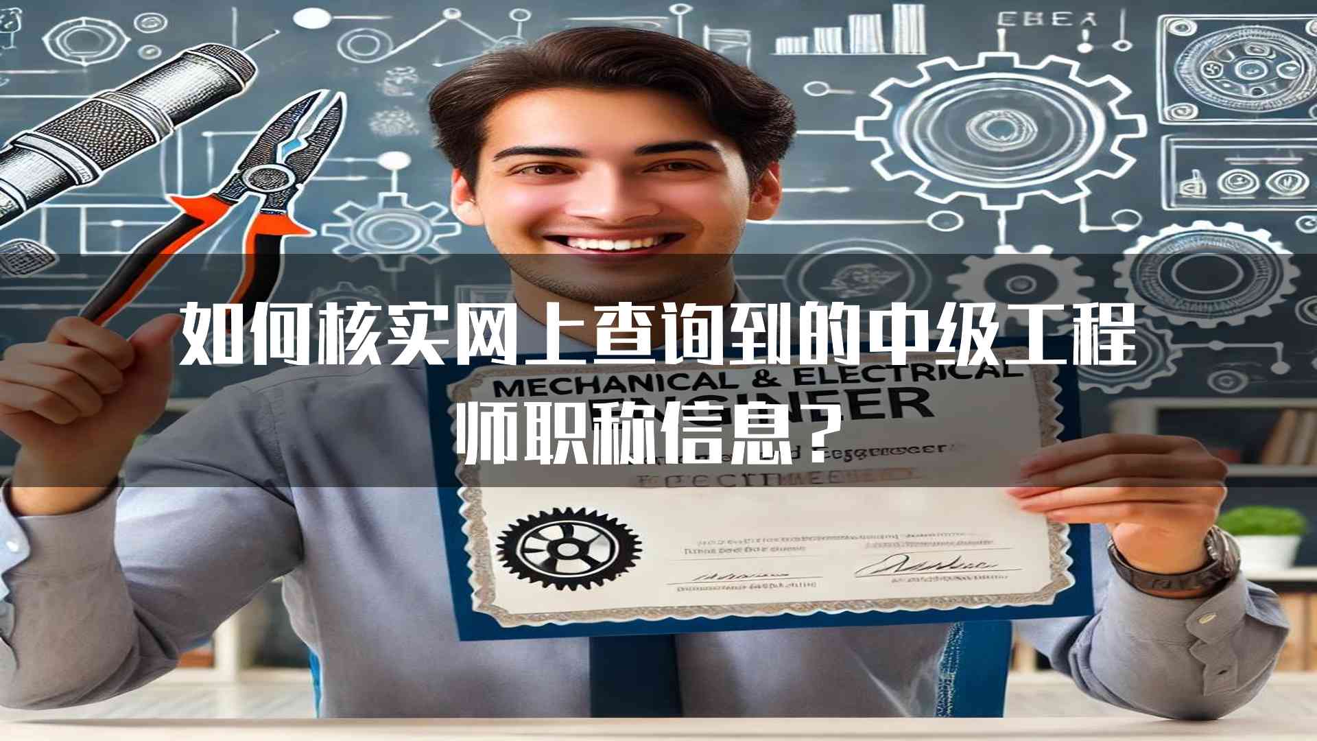 如何核实网上查询到的中级工程师职称信息？