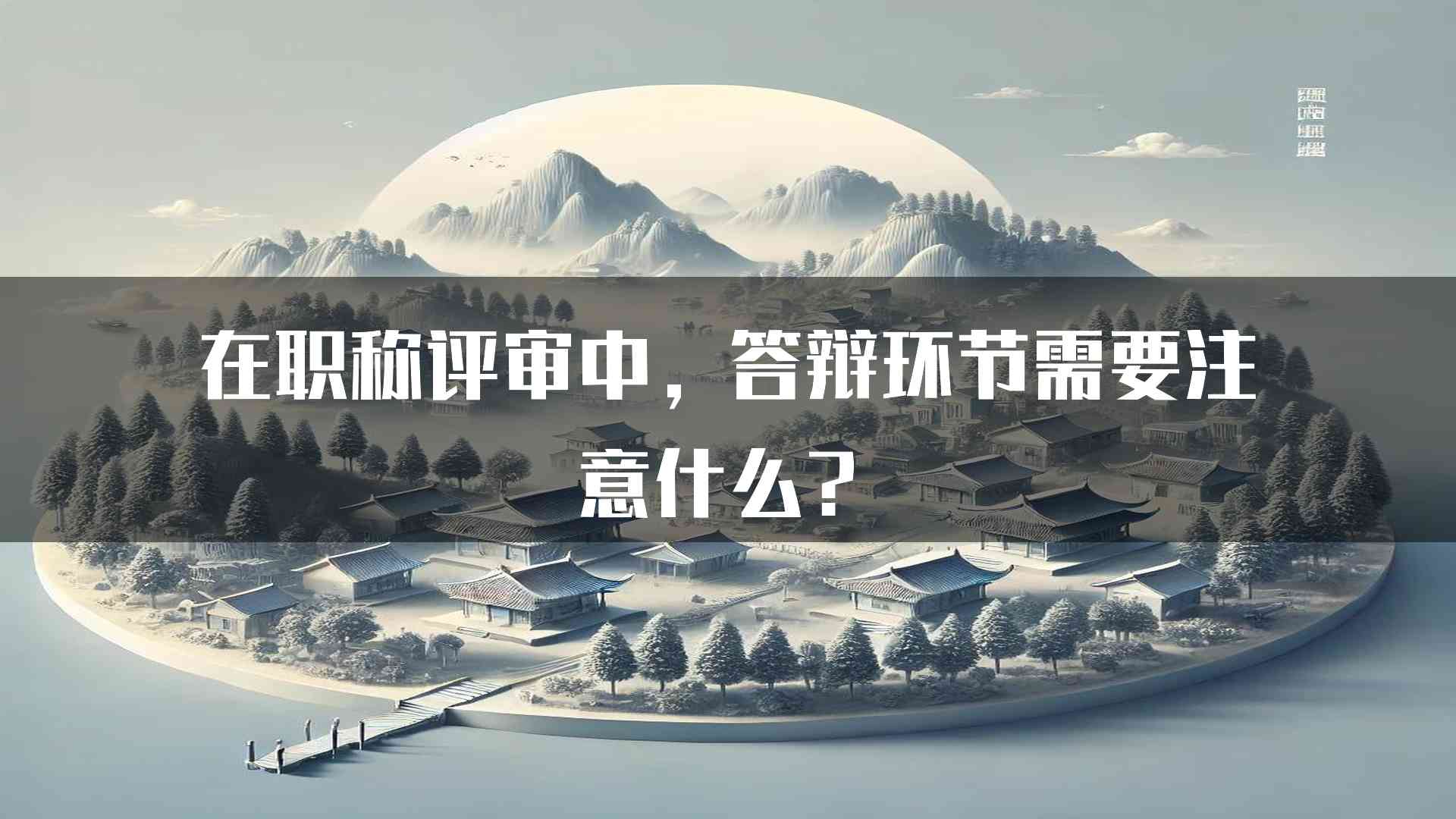 在职称评审中，答辩环节需要注意什么？