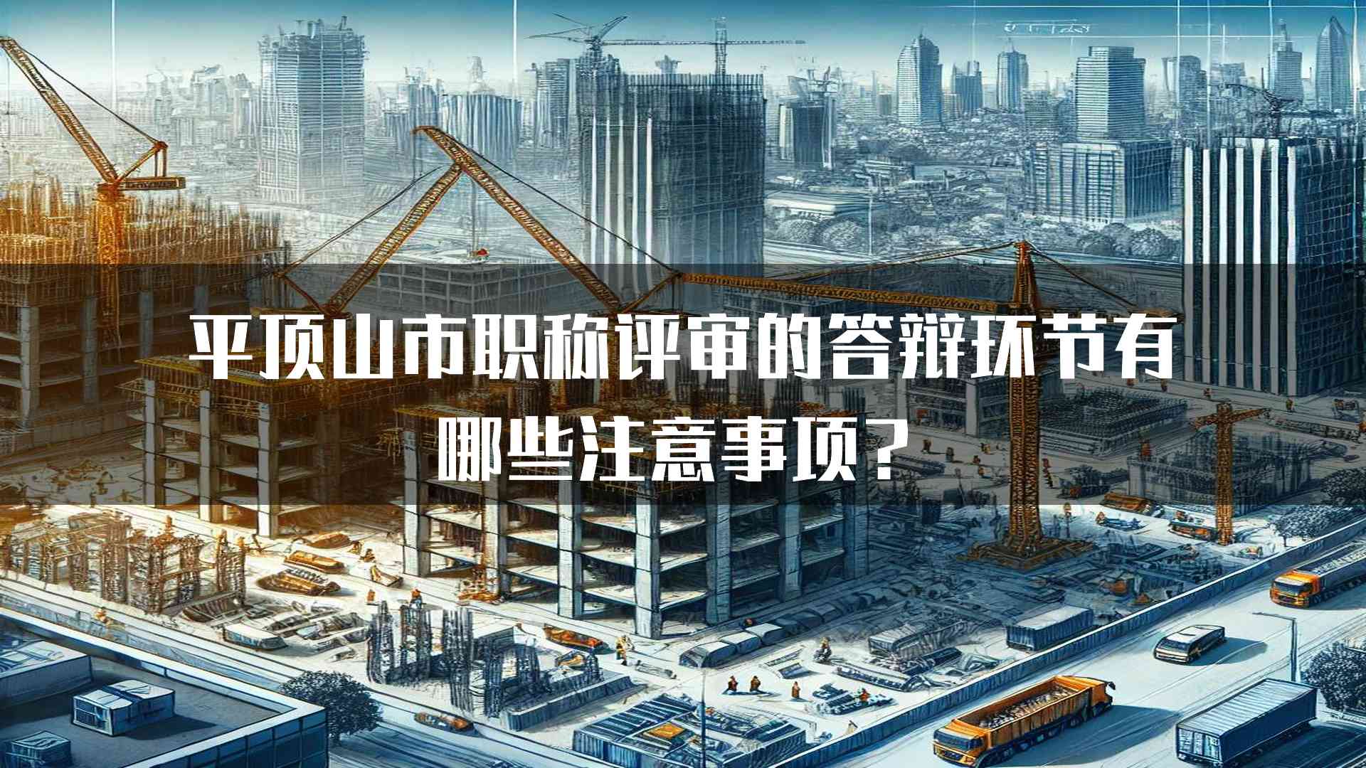 平顶山市职称评审的答辩环节有哪些注意事项？