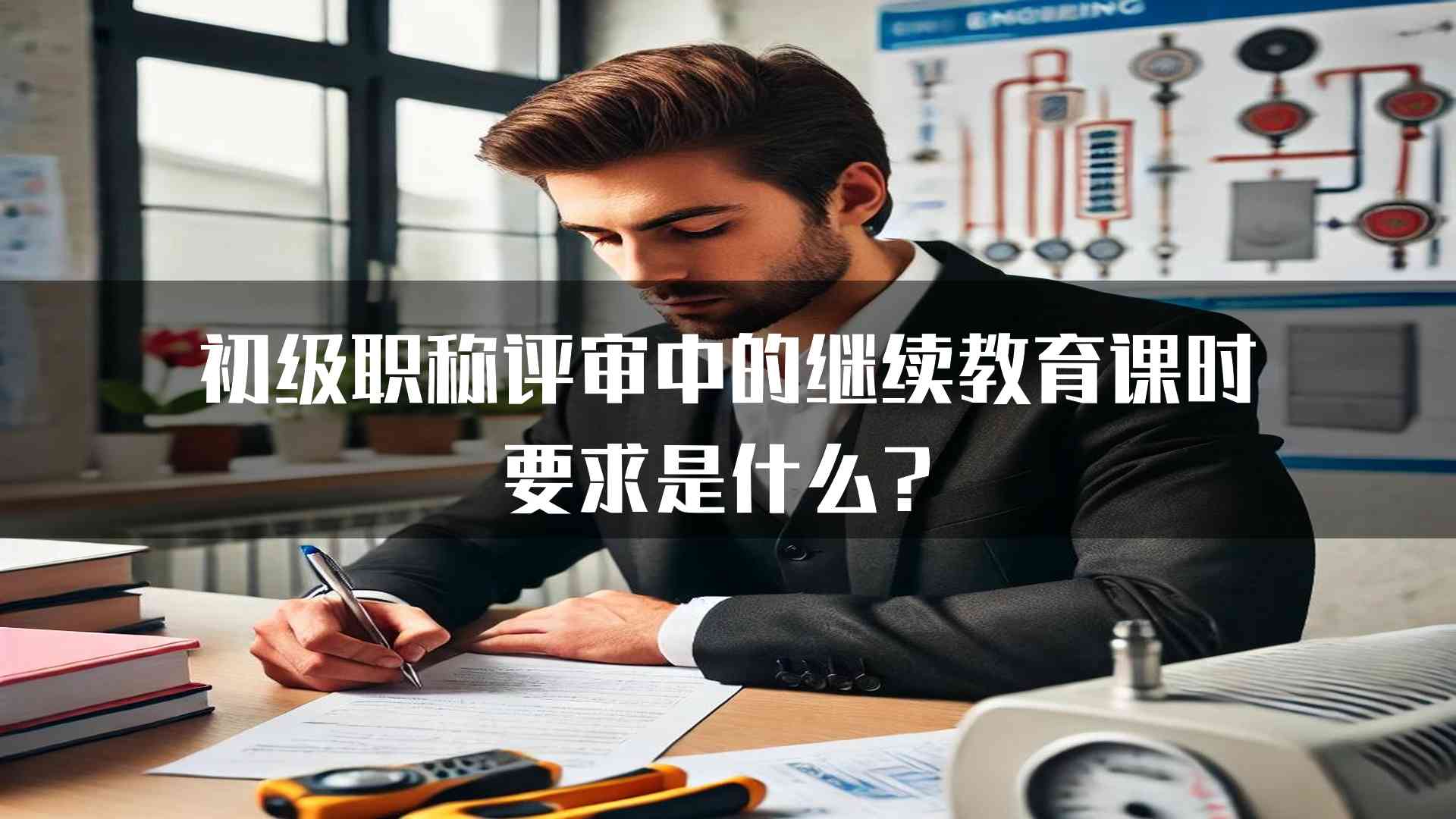 初级职称评审中的继续教育课时要求是什么？