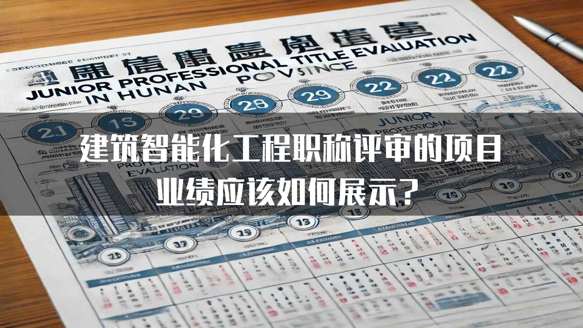 建筑智能化工程职称评审的项目业绩应该如何展示？