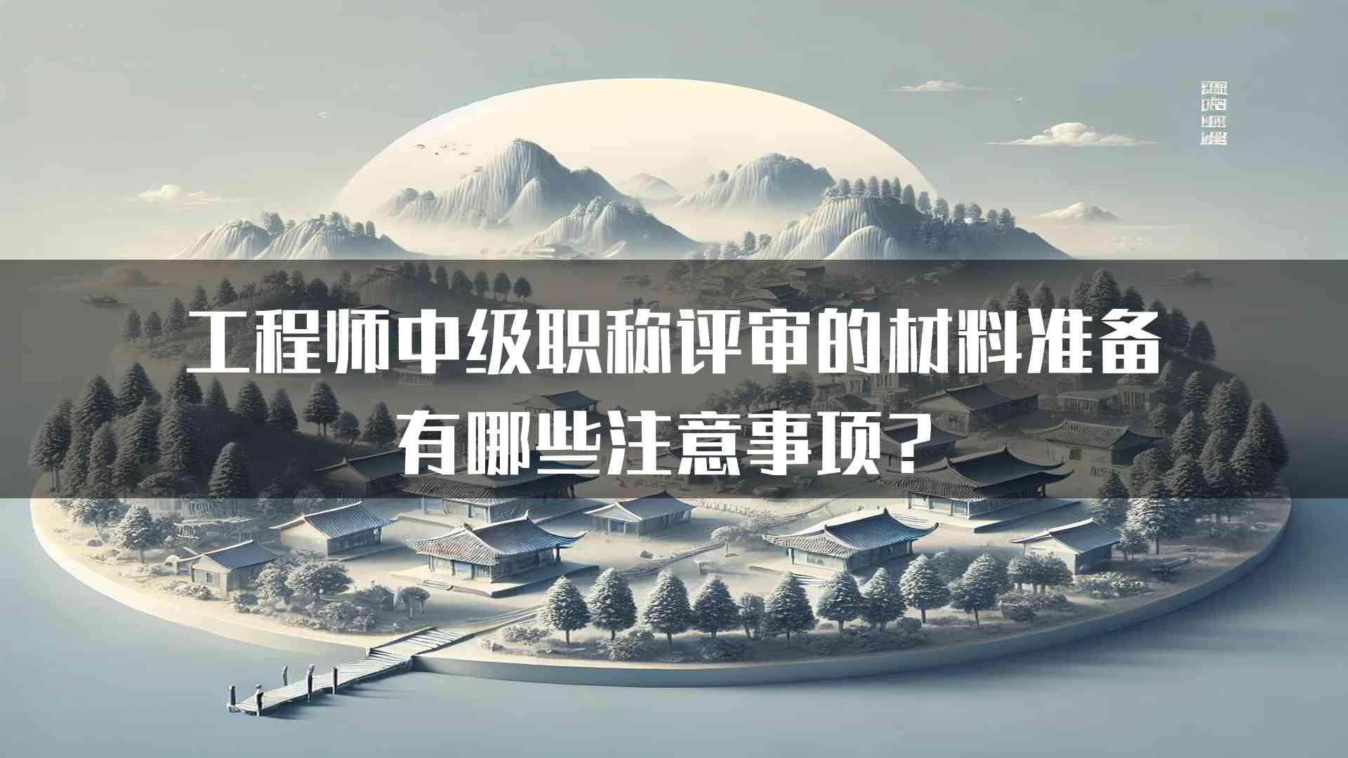 工程师中级职称评审的材料准备有哪些注意事项？