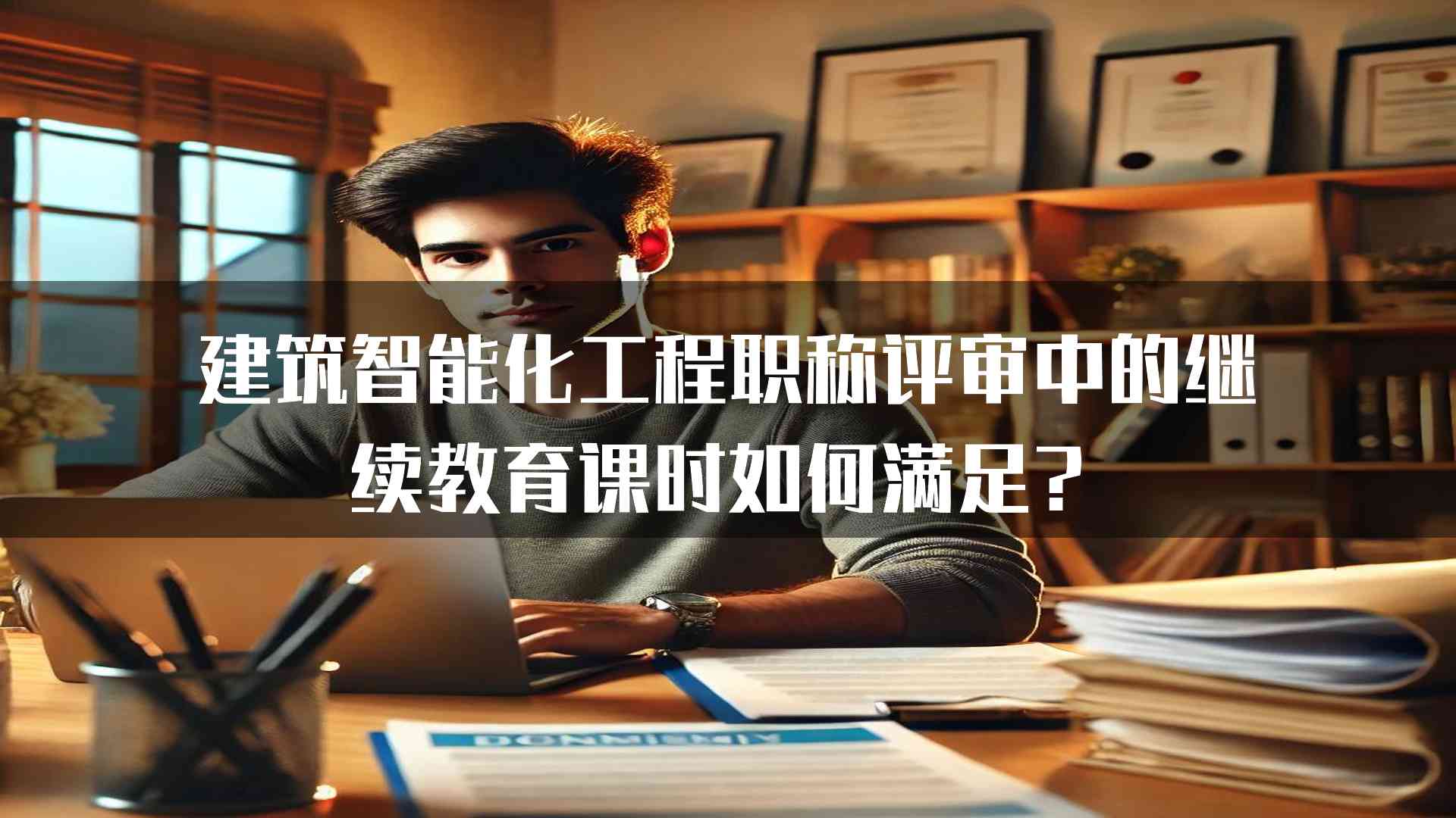 建筑智能化工程职称评审中的继续教育课时如何满足？