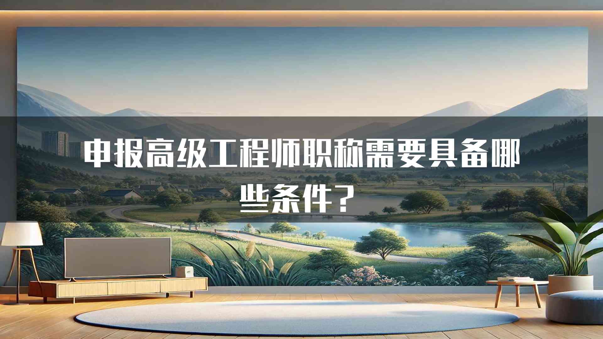 申报高级工程师职称需要具备哪些条件？