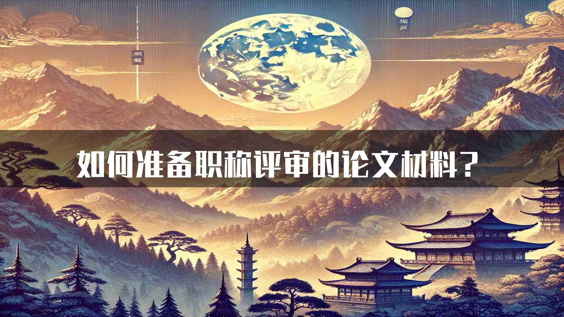 如何准备职称评审的论文材料？