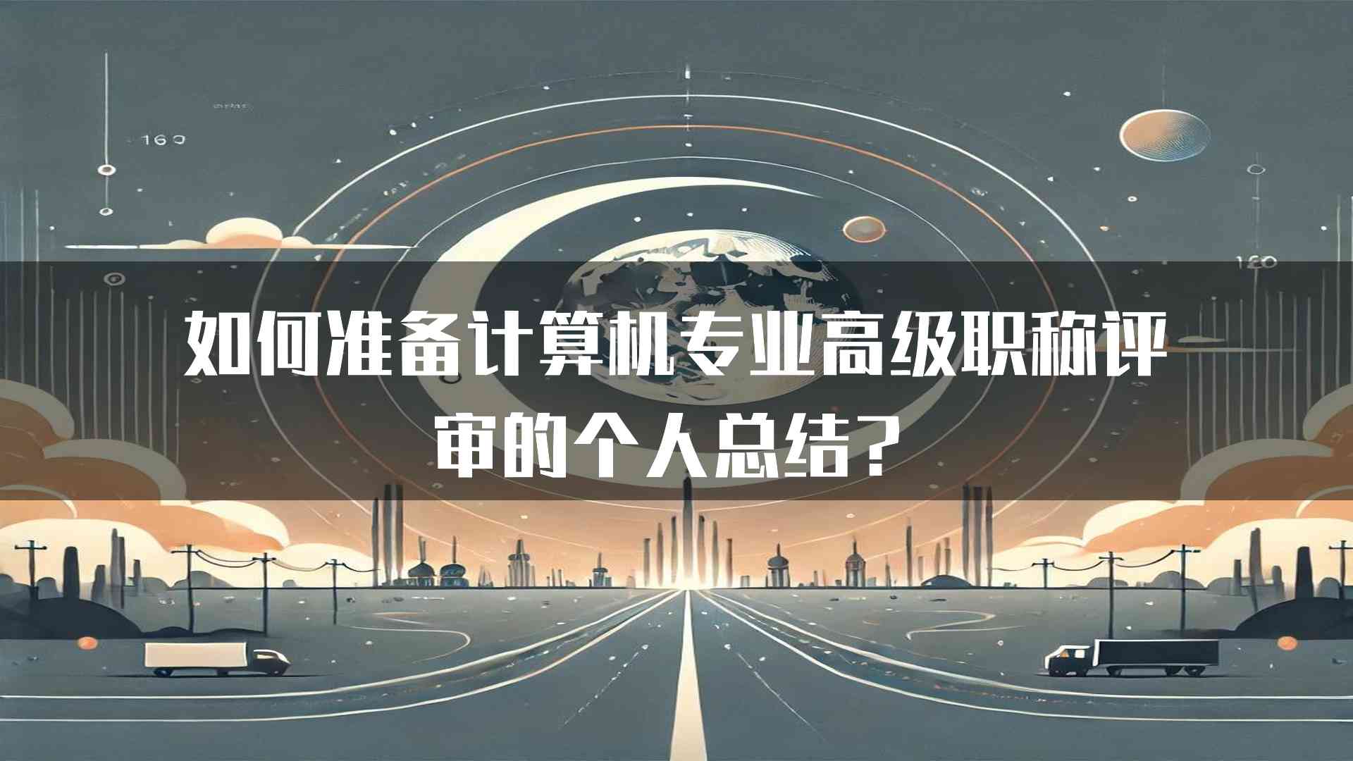 如何准备计算机专业高级职称评审的个人总结？