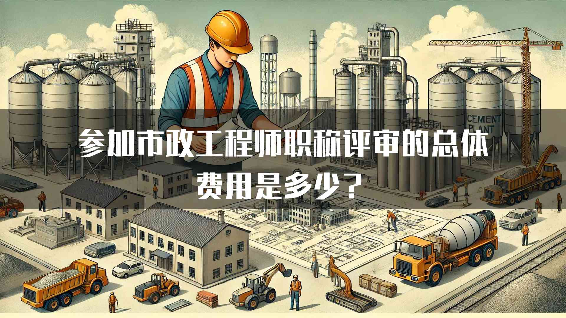 参加市政工程师职称评审的总体费用是多少？