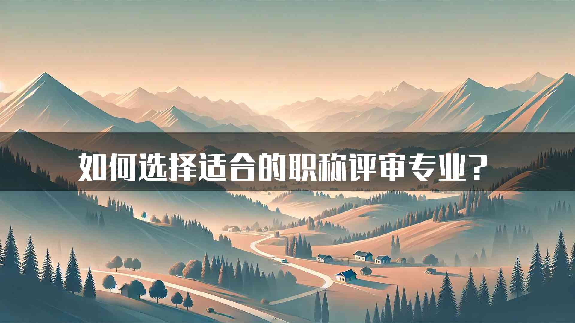 如何选择适合的职称评审专业？